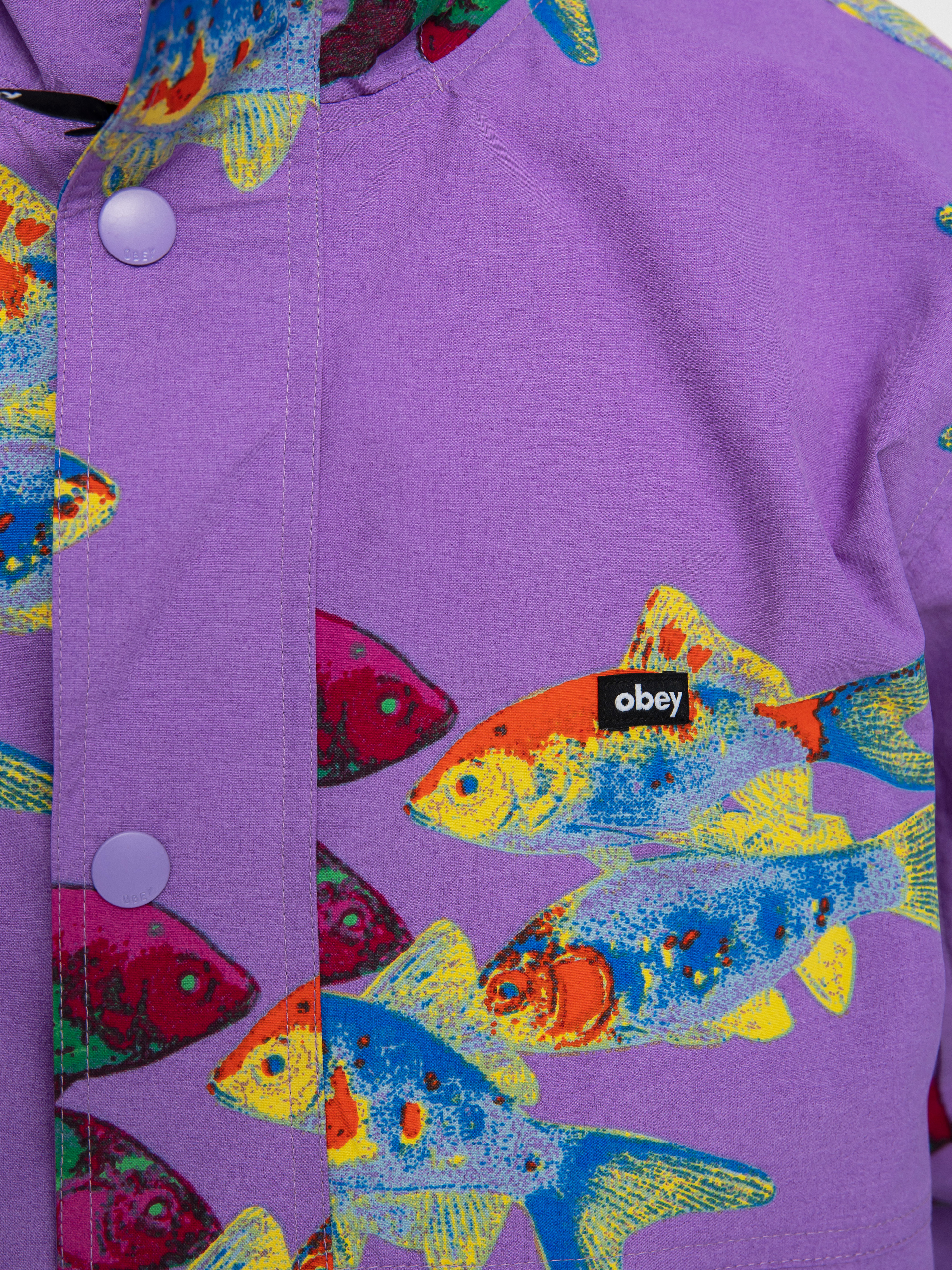 Kurtka OBEY Fishbowl (lavender silk multi)
