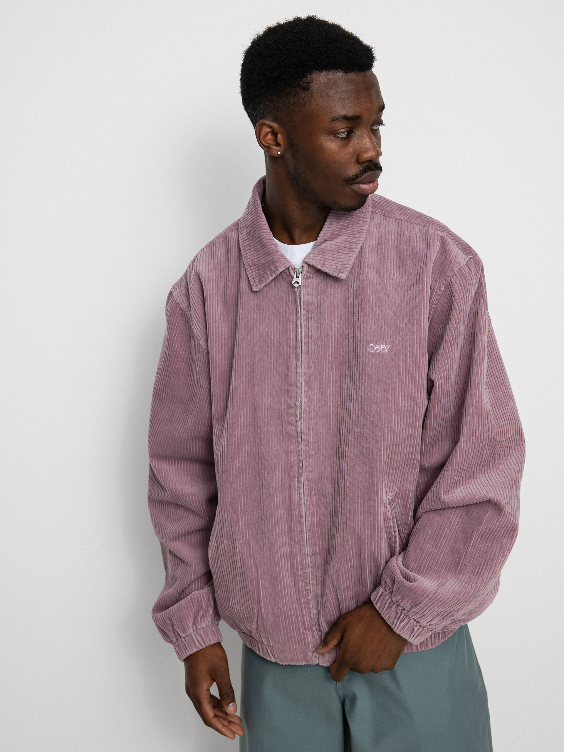Kurtka OBEY Dibbs (lilac chalk)