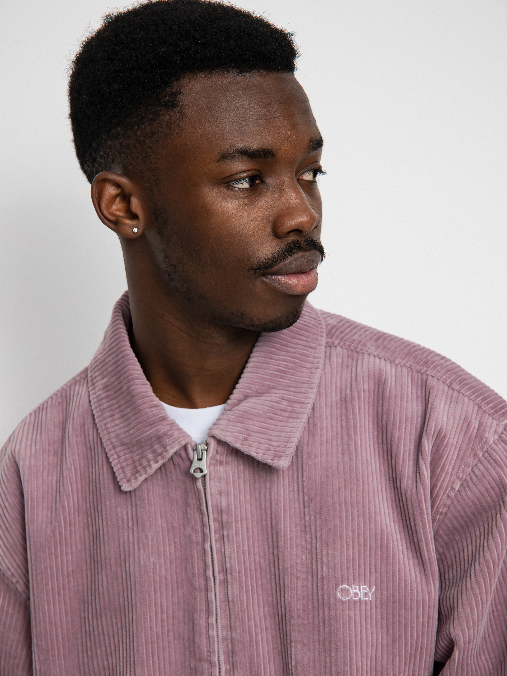 Kurtka OBEY Dibbs (lilac chalk)