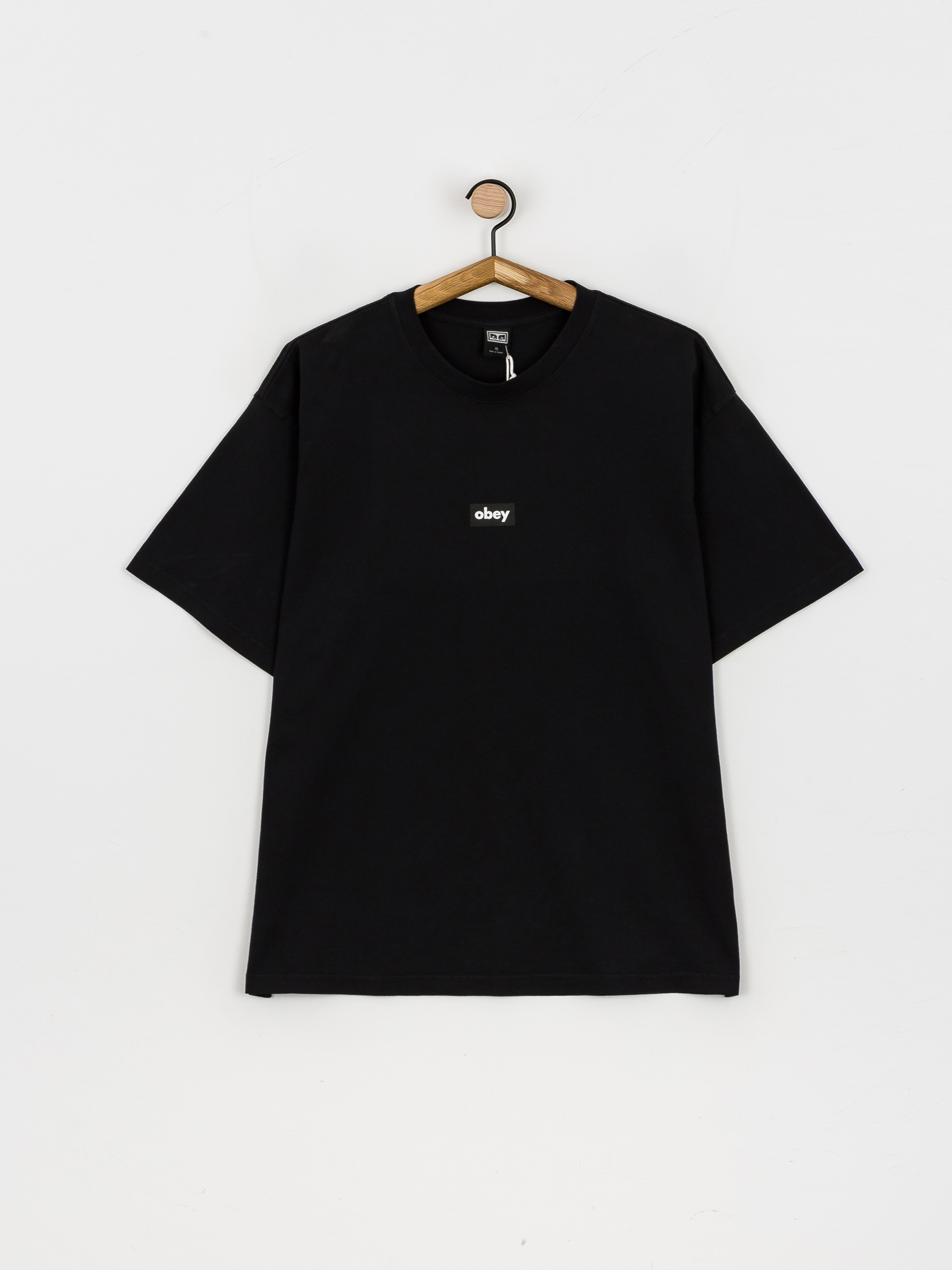 T-shirt OBEY Black Bar (off black)