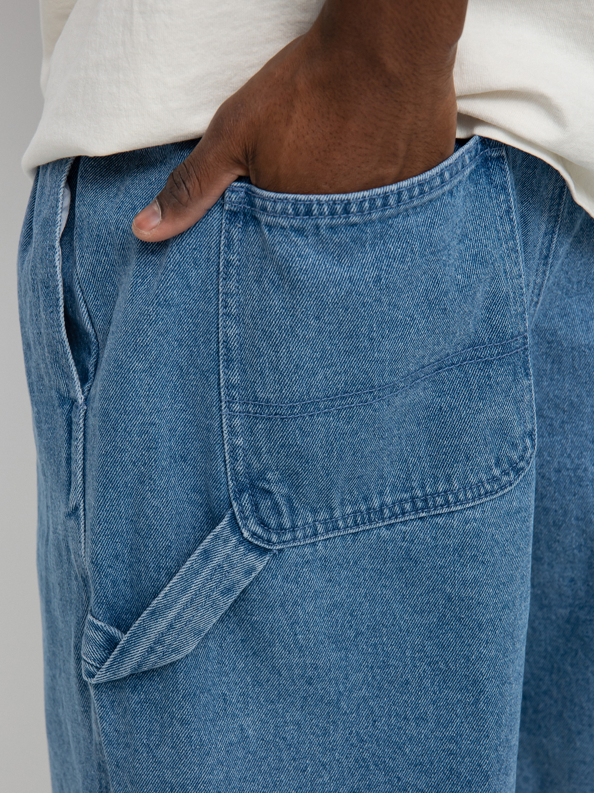 Szorty OBEY Easy Denim Carpenter (light indigo)