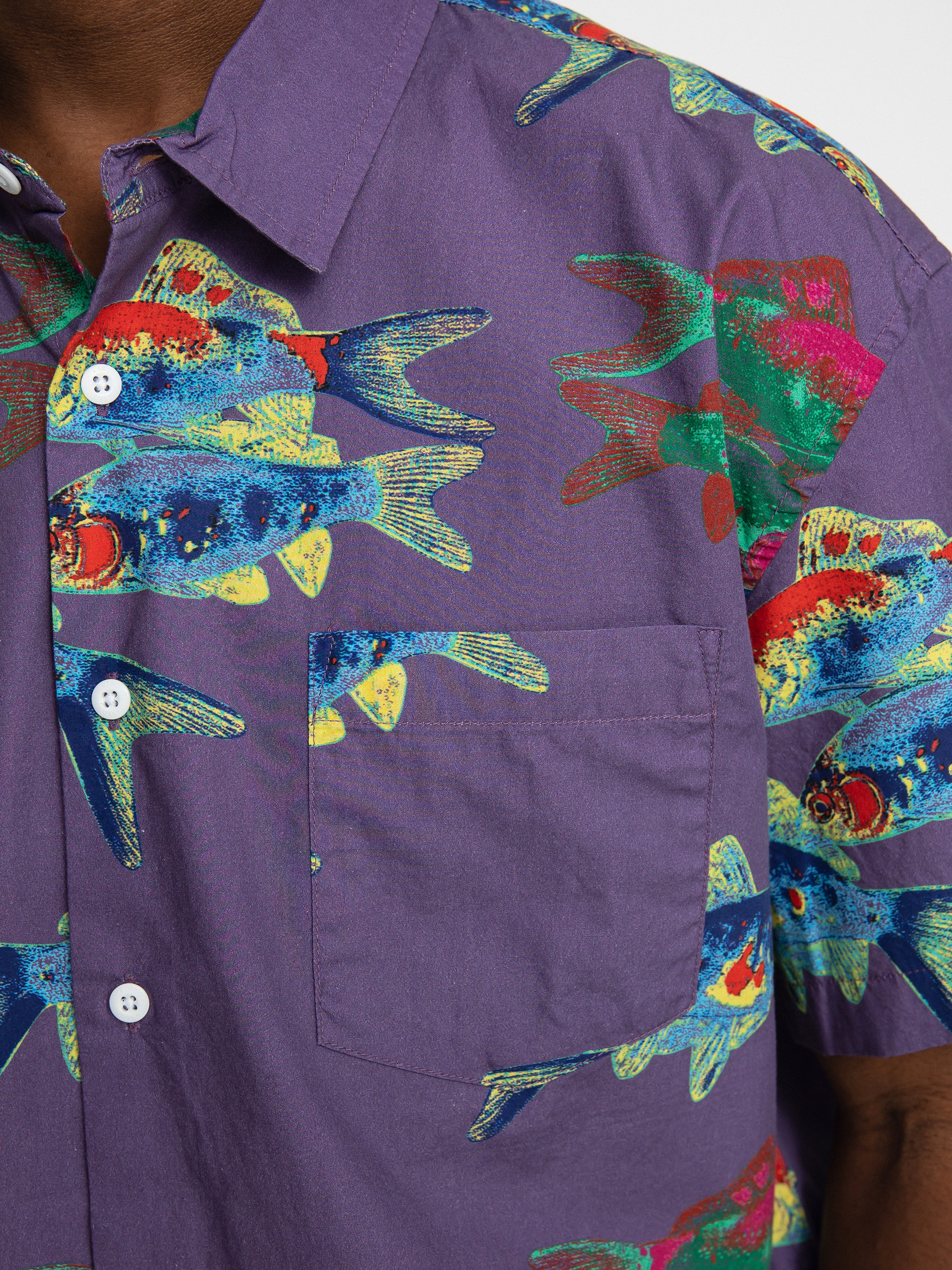 Koszula OBEY Fishbowl (lavender silk multi)