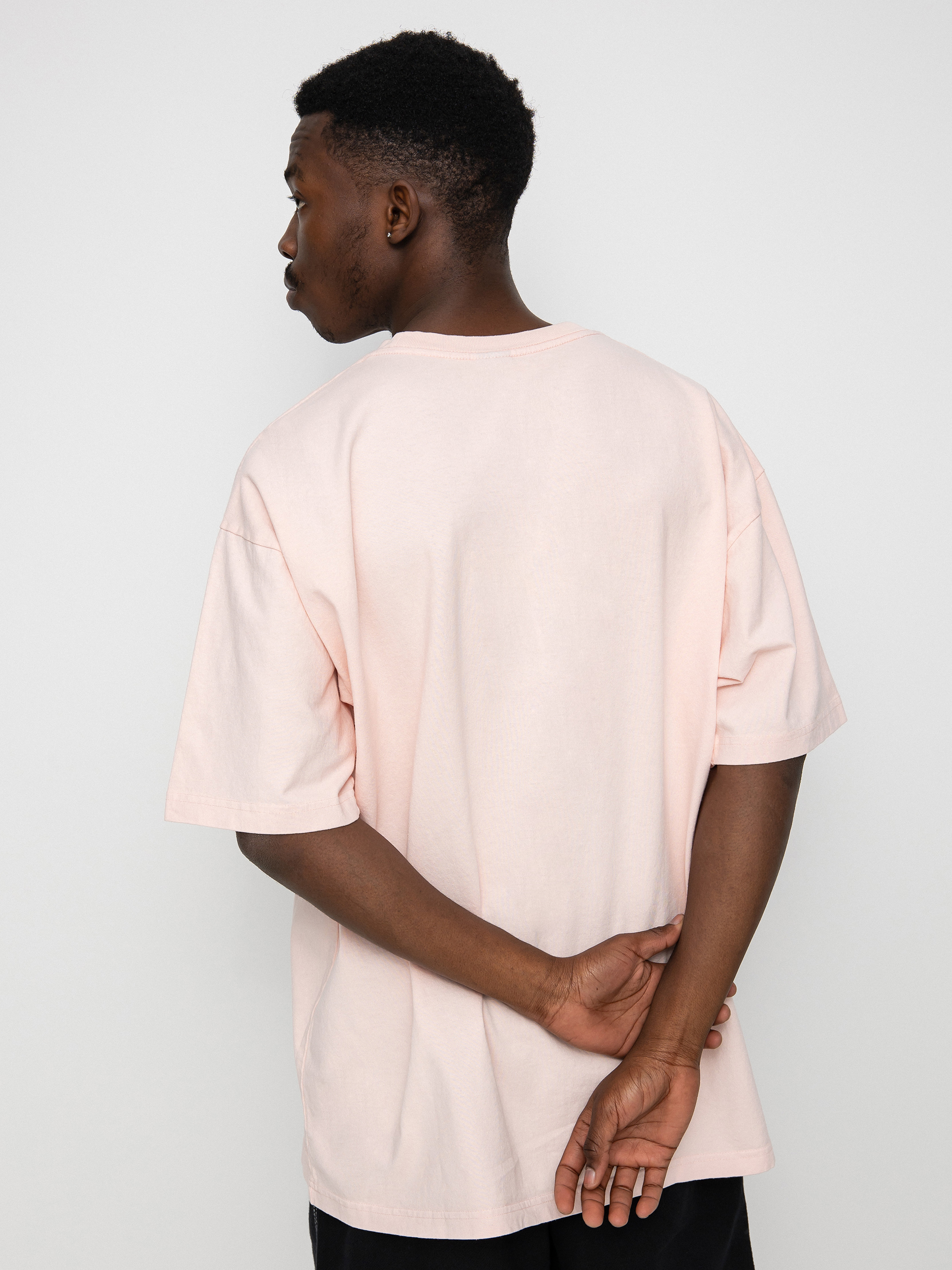 T-shirt OBEY Black Bar (pink clay)