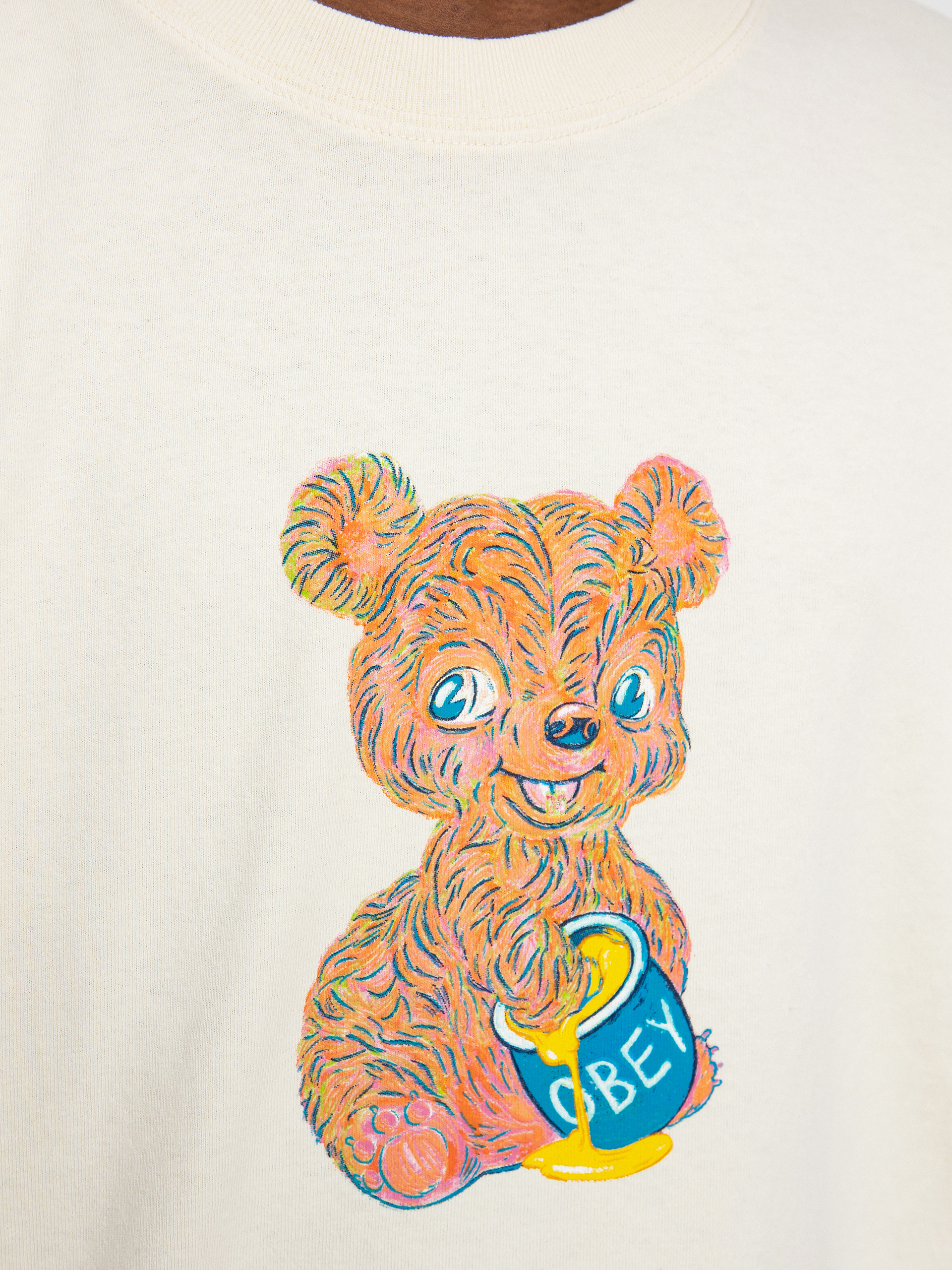 T-shirt OBEY Honey Bear (sago)