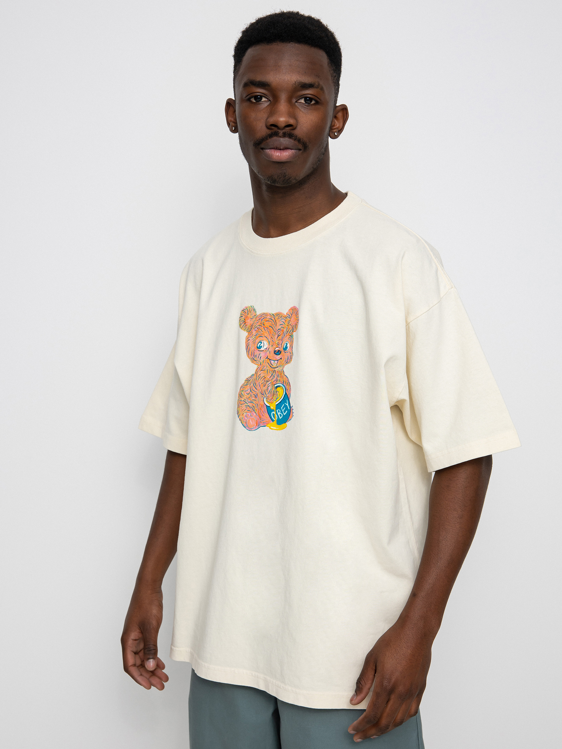 T-shirt OBEY Honey Bear (sago)