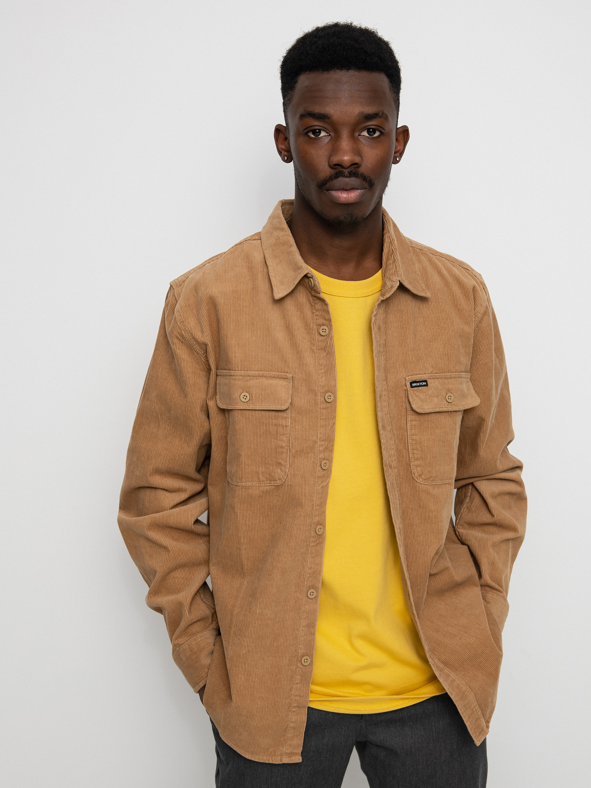 Koszula Brixton Bowery Corduroy Flannel Ls (mojave)