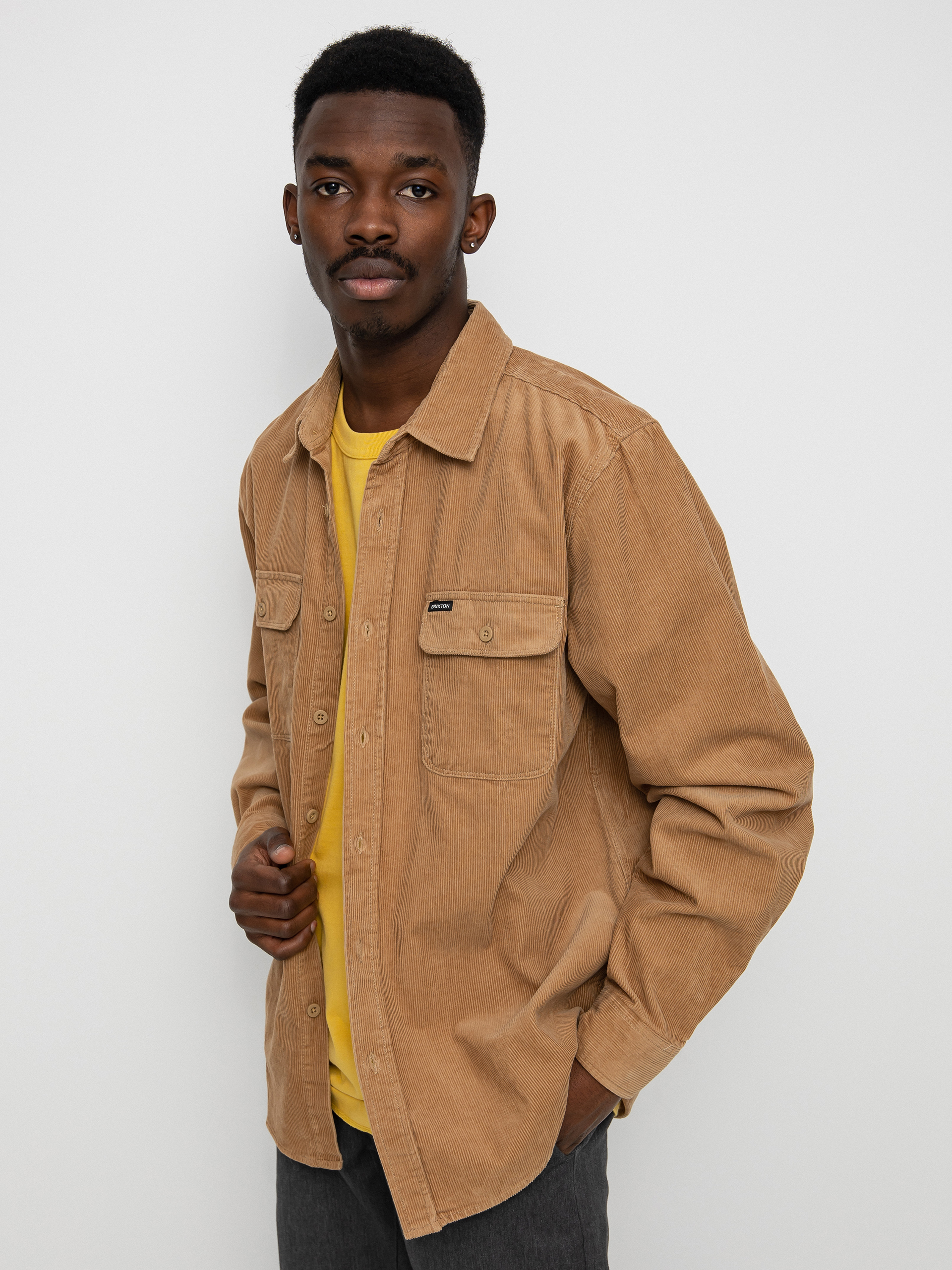 Koszula Brixton Bowery Corduroy Flannel Ls (mojave)