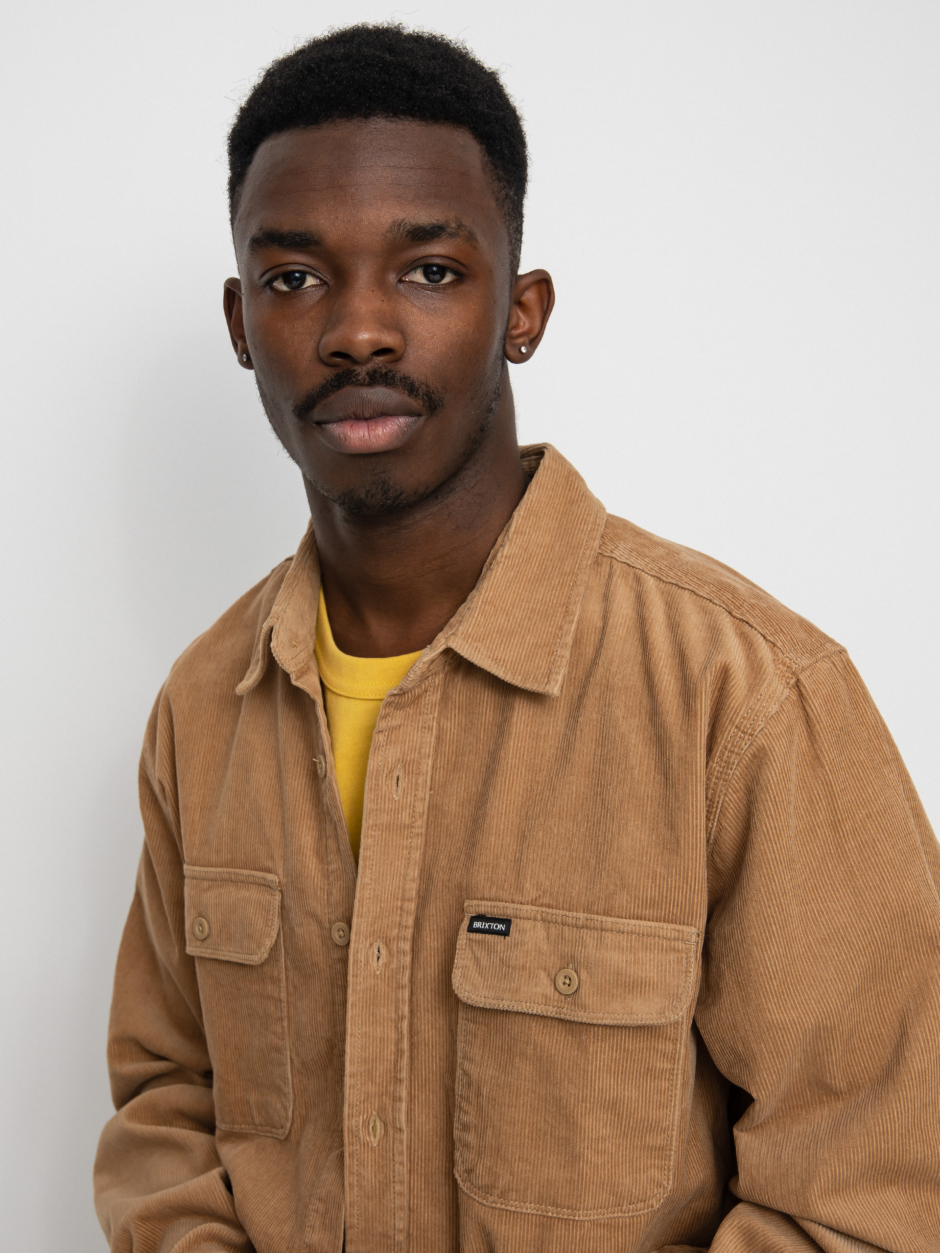 Koszula Brixton Bowery Corduroy Flannel Ls (mojave)