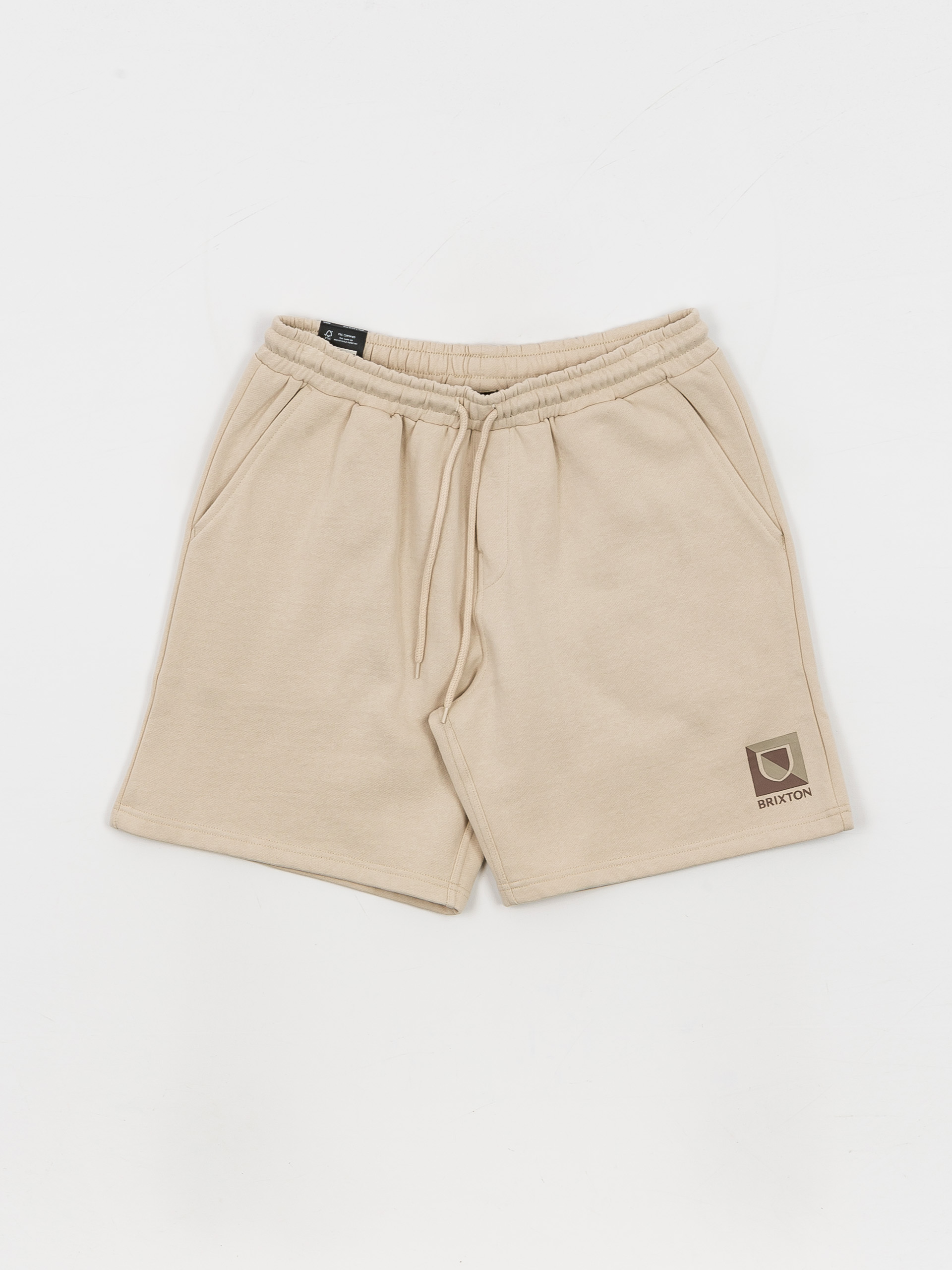 Szorty Brixton Beta Split Fleece (beige)