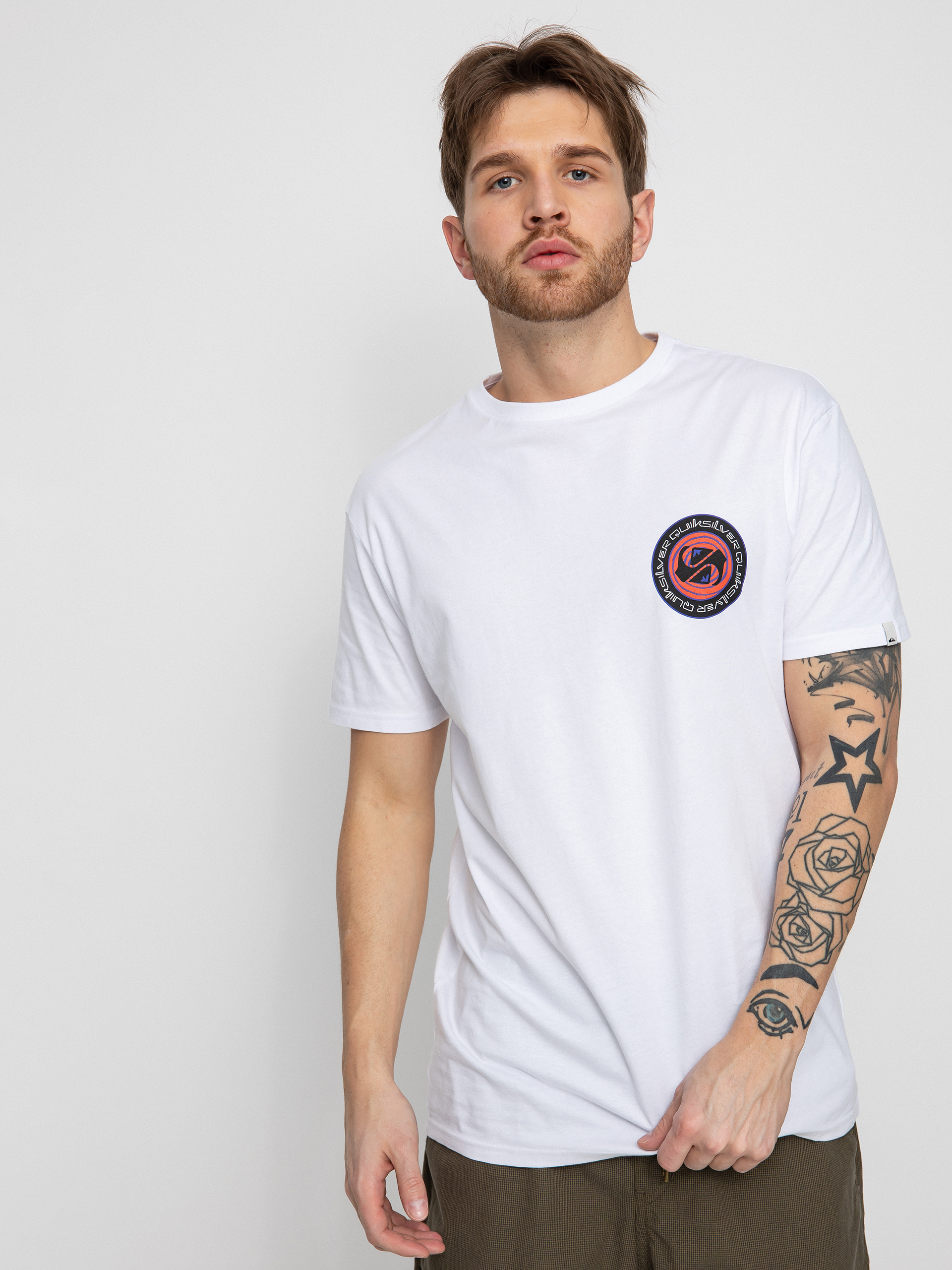 T-shirt Quiksilver Circle Game (white)
