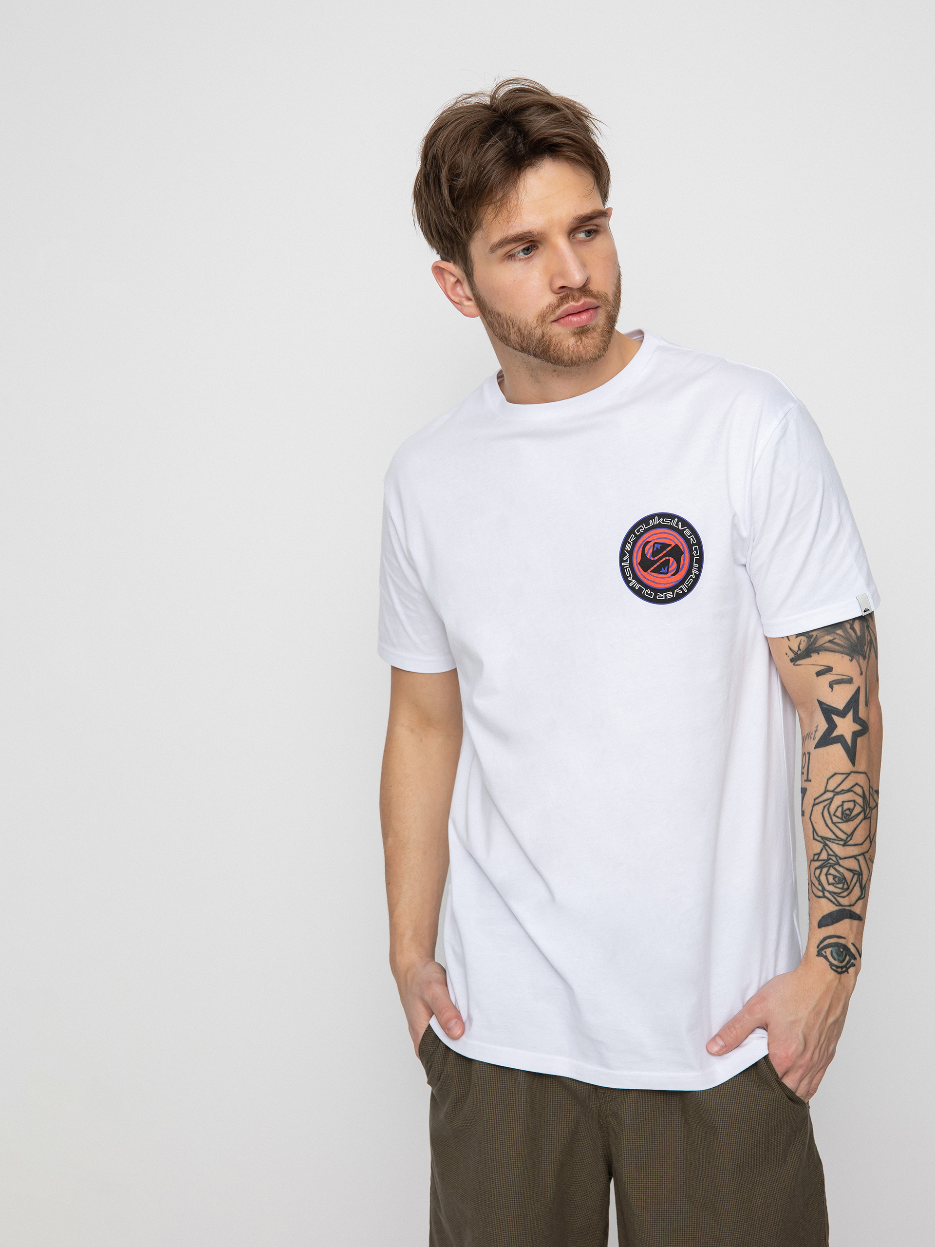 T-shirt Quiksilver Circle Game (white)