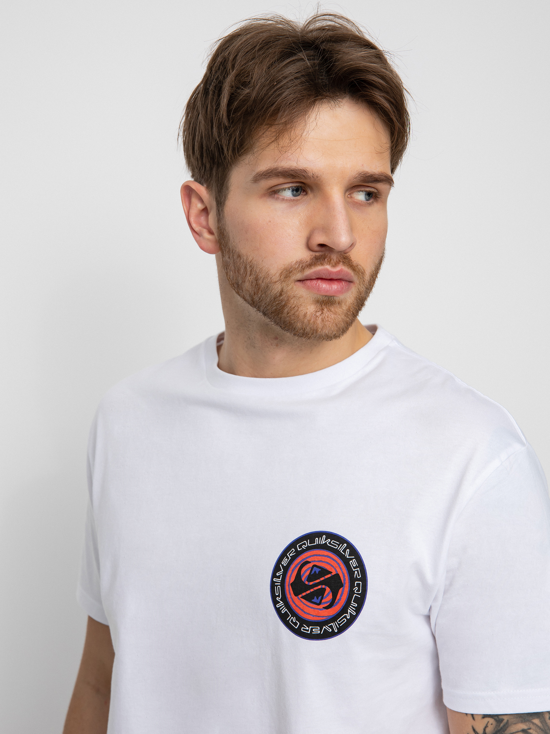 T-shirt Quiksilver Circle Game (white)