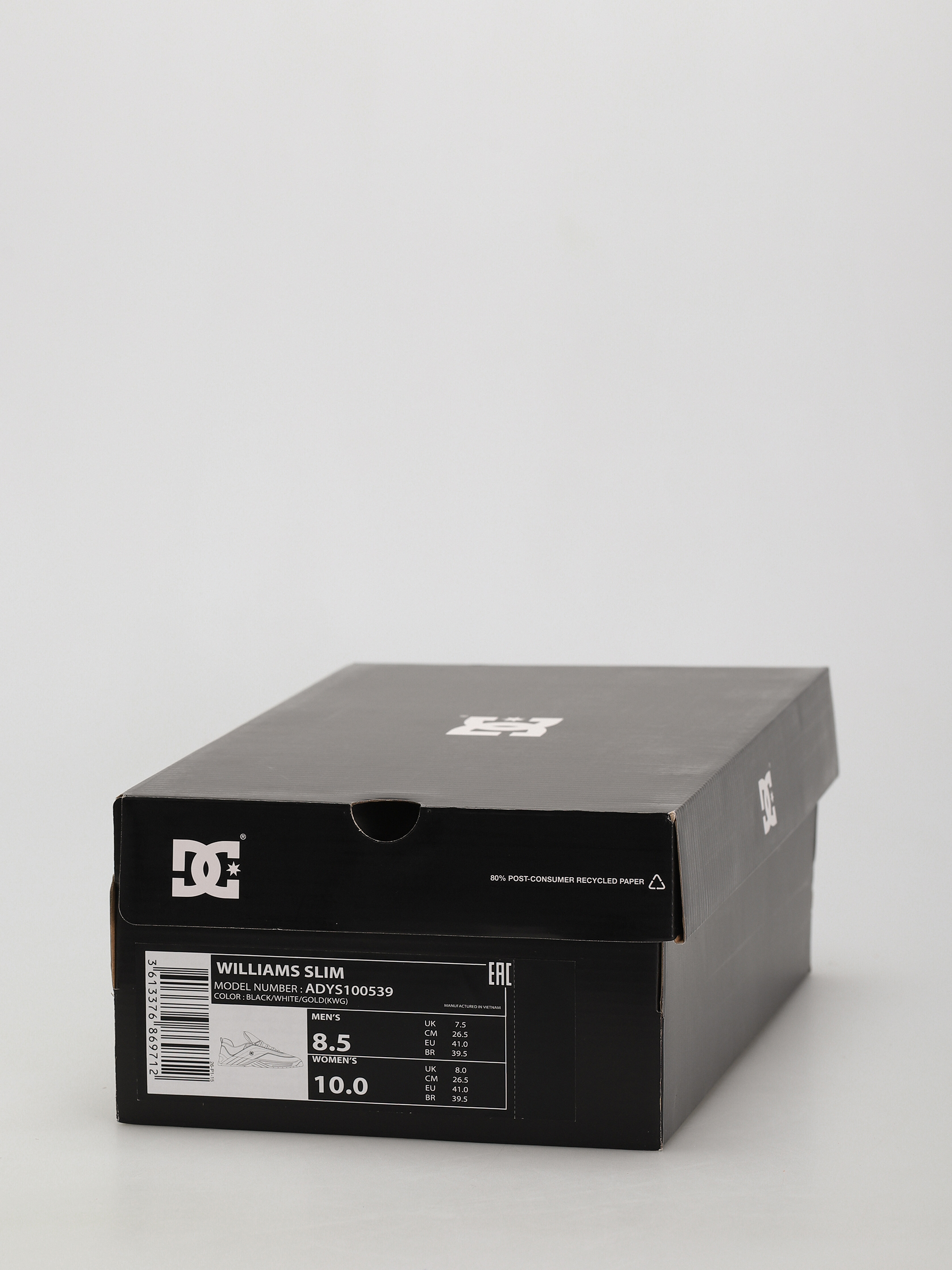Buty DC Williams Slim (black/white/gold)