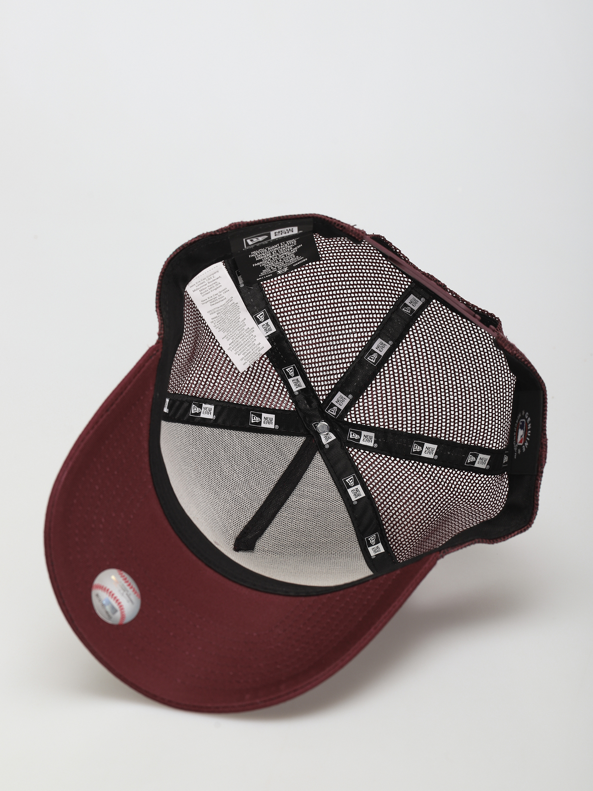 Czapka z daszkiem New Era Heritage Patch 9Forty Trucker (maroon)