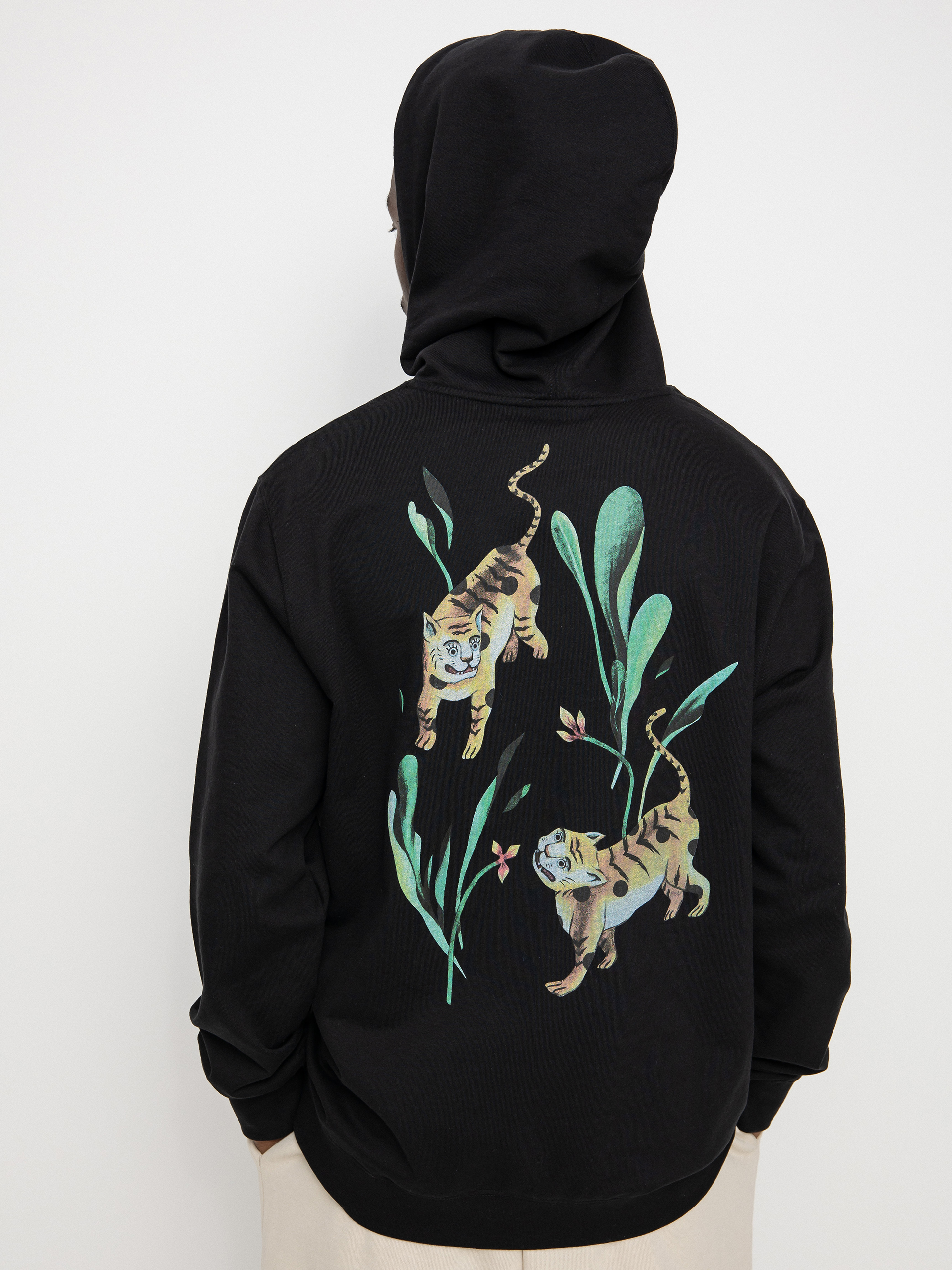 Bluza z kapturem RVCA Tigers HD (black)