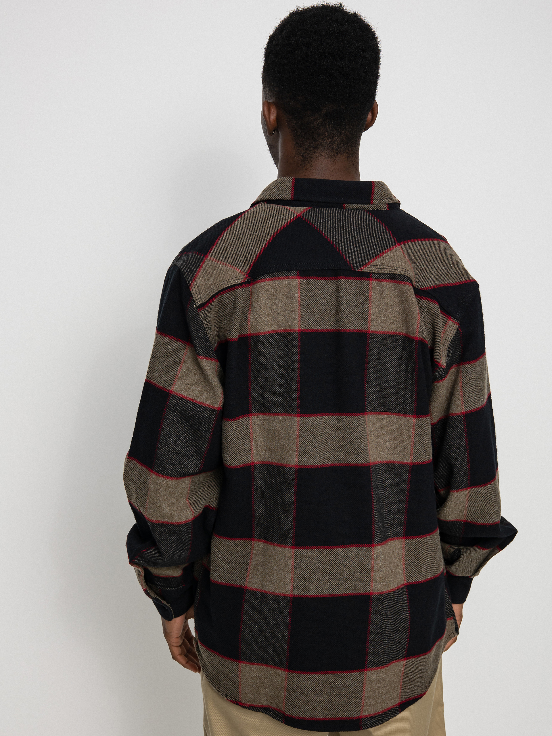 Koszula Brixton Bowery Flannel Ls (heather grey/charcoal)