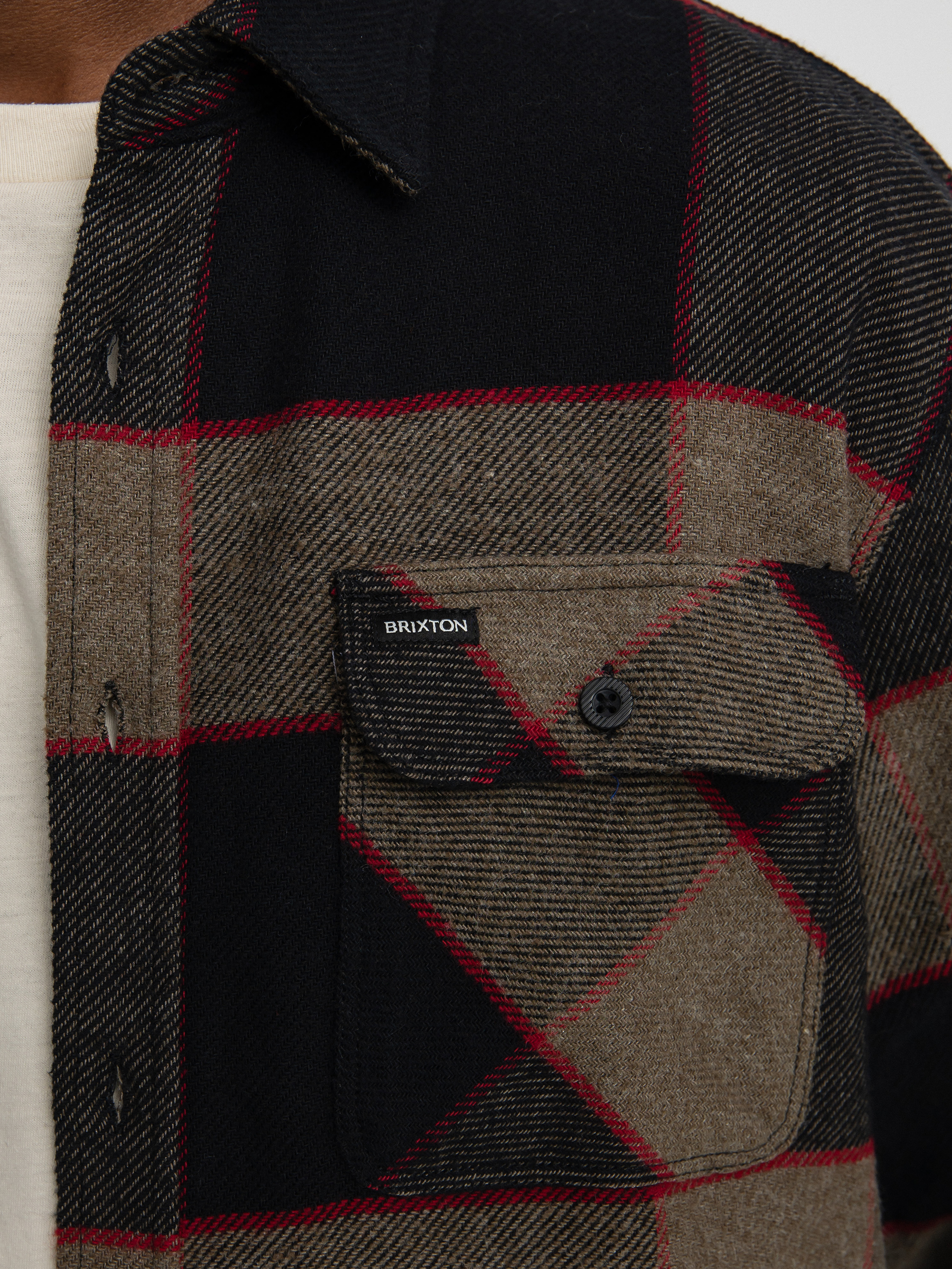Koszula Brixton Bowery Flannel Ls (heather grey/charcoal)