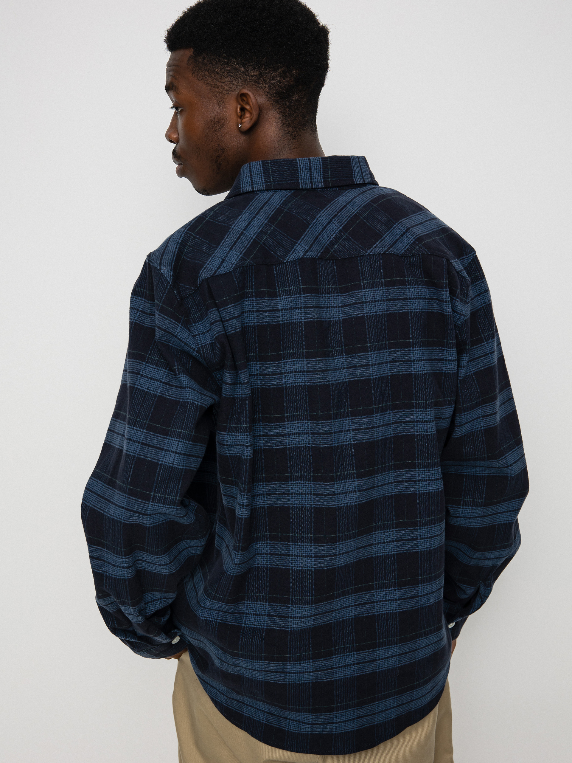 Koszula Brixton Bowery Stretch Flannel Ls (navy)