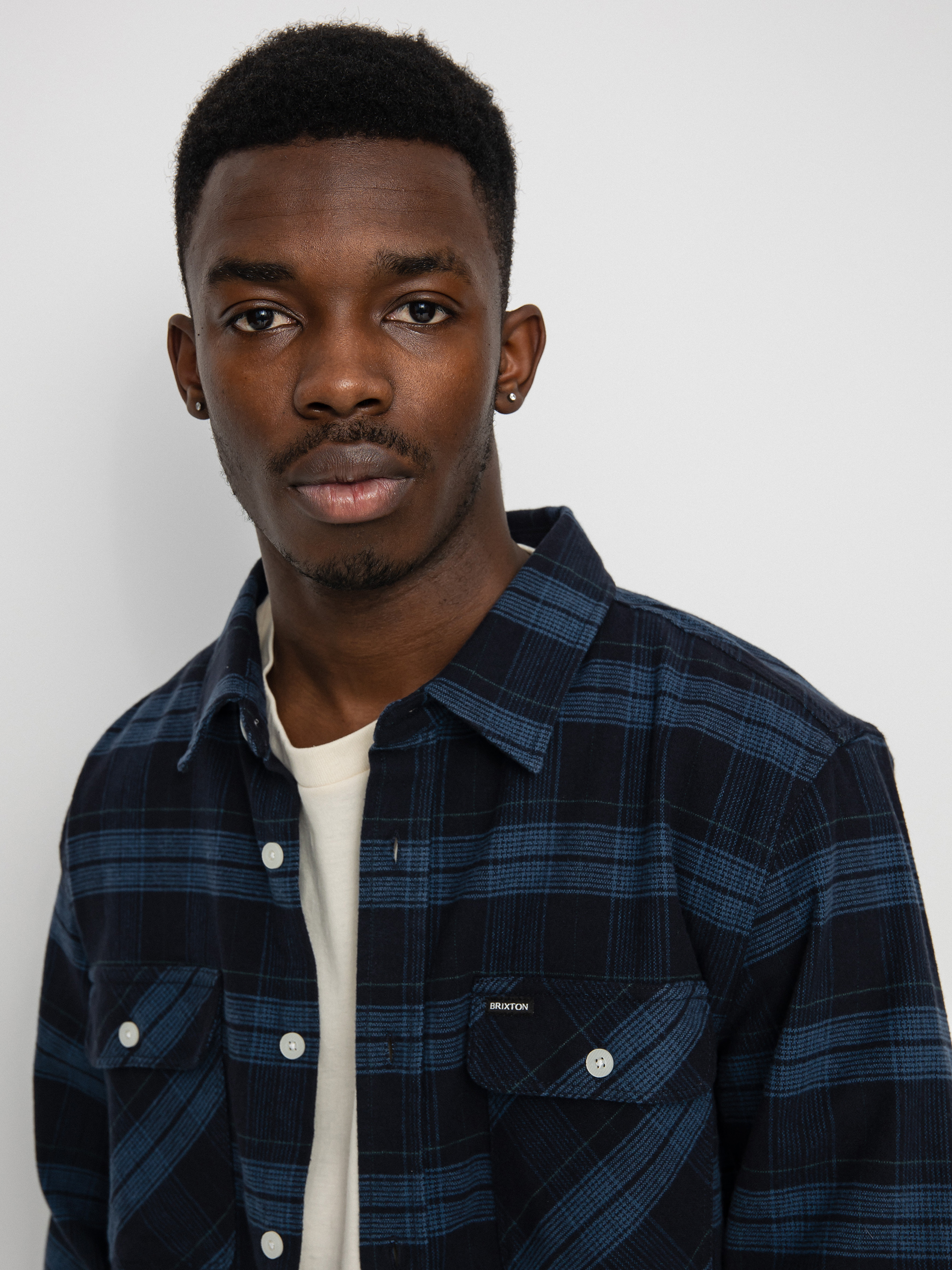 Koszula Brixton Bowery Stretch Flannel Ls (navy)