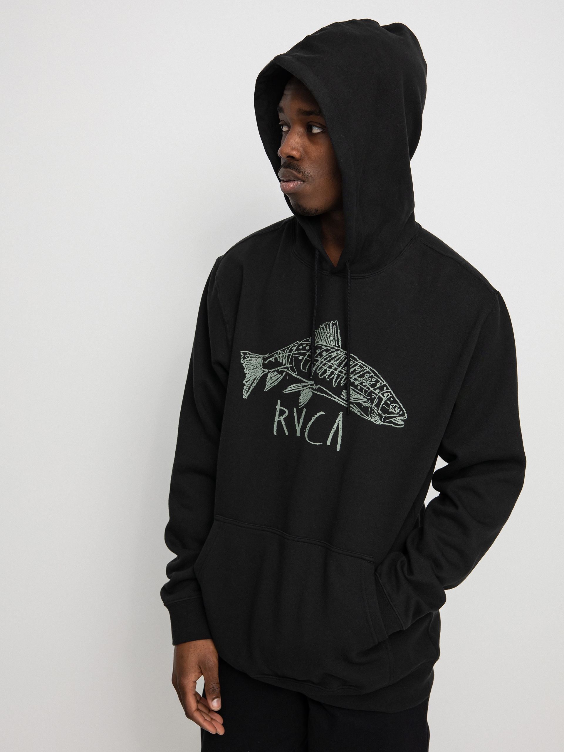 Bluza z kapturem RVCA Downstream HD (black)