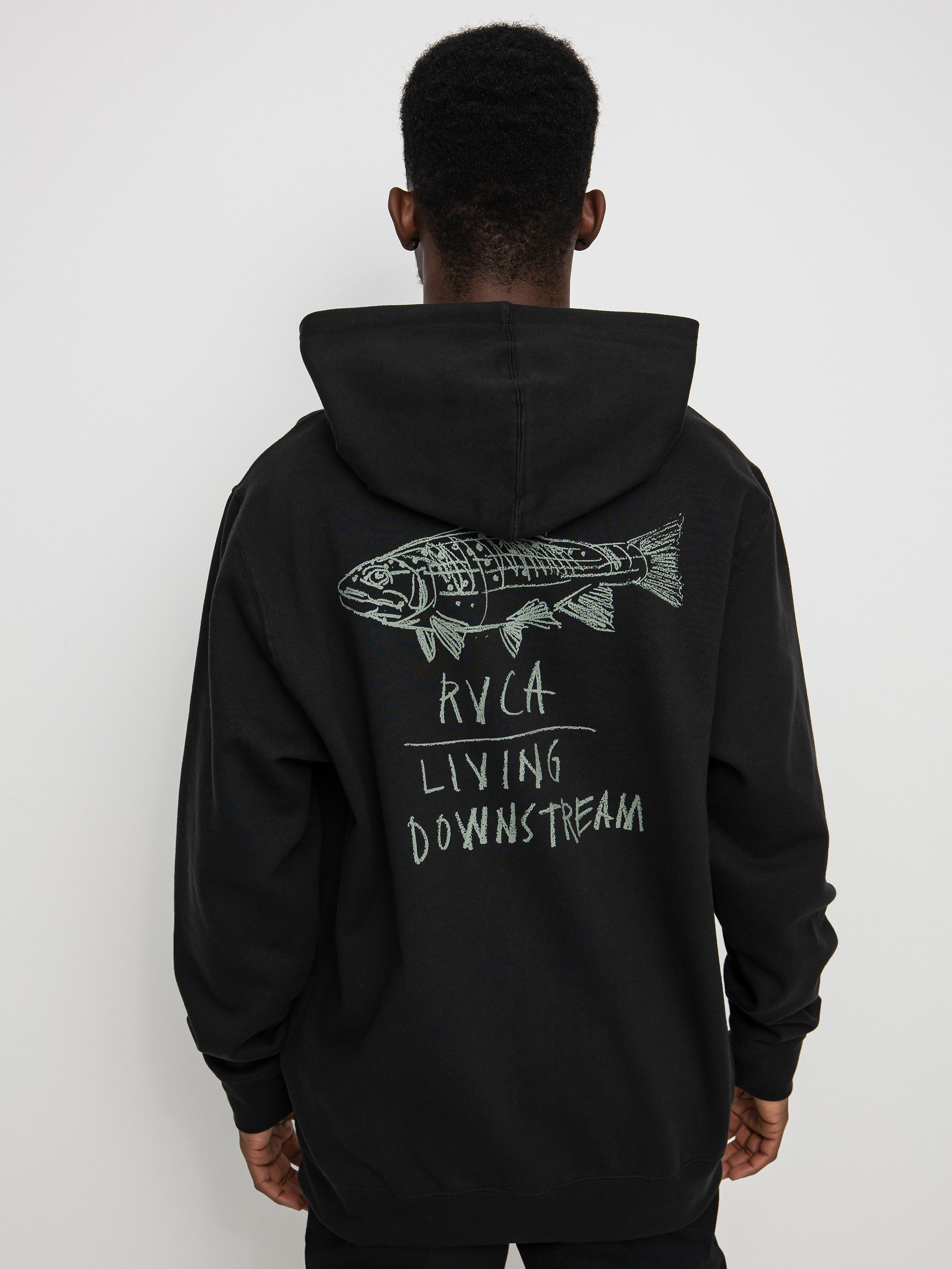 Bluza z kapturem RVCA Downstream HD (black)