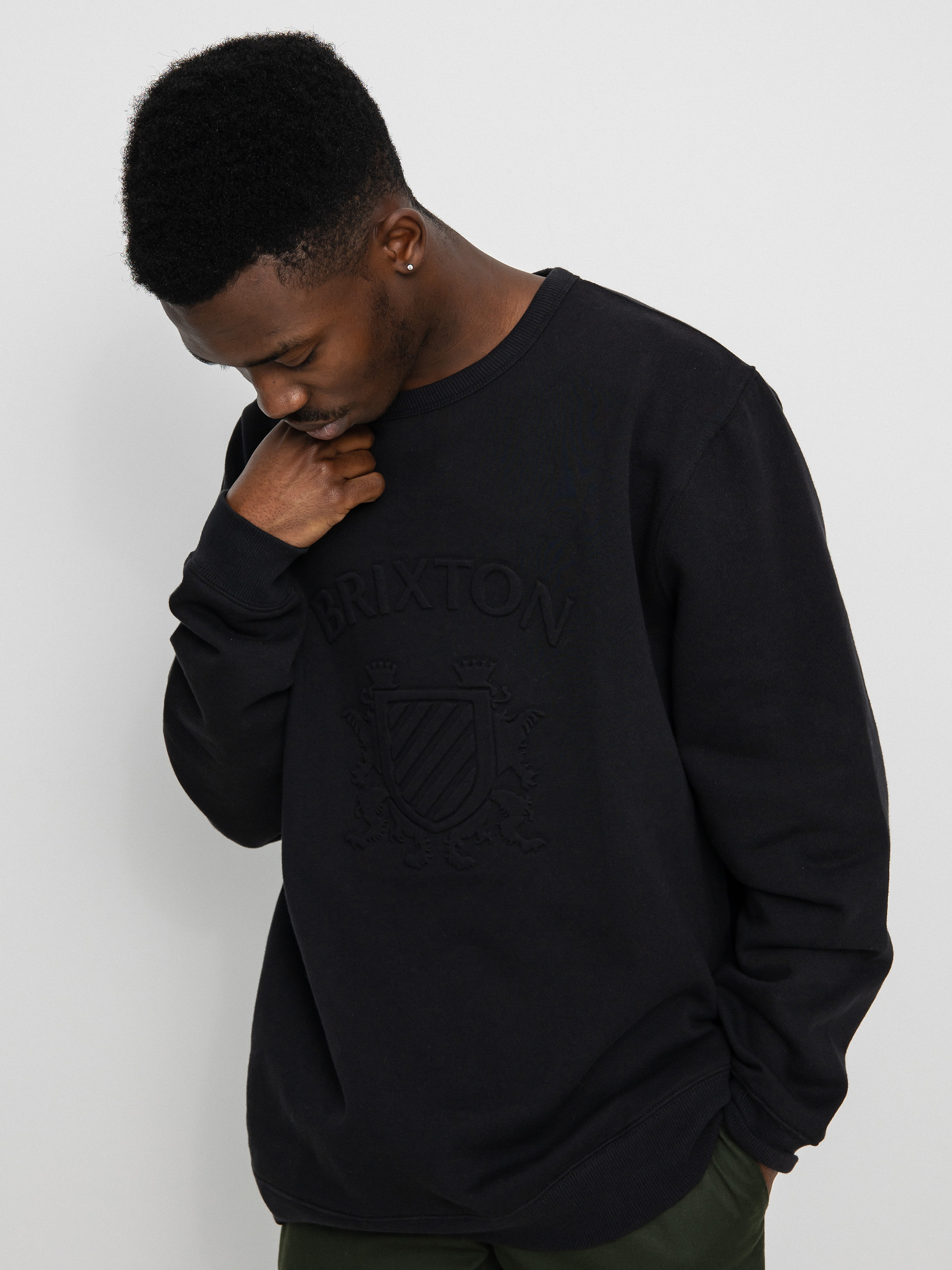 Bluza Brixton Lion Crest Crew (black)