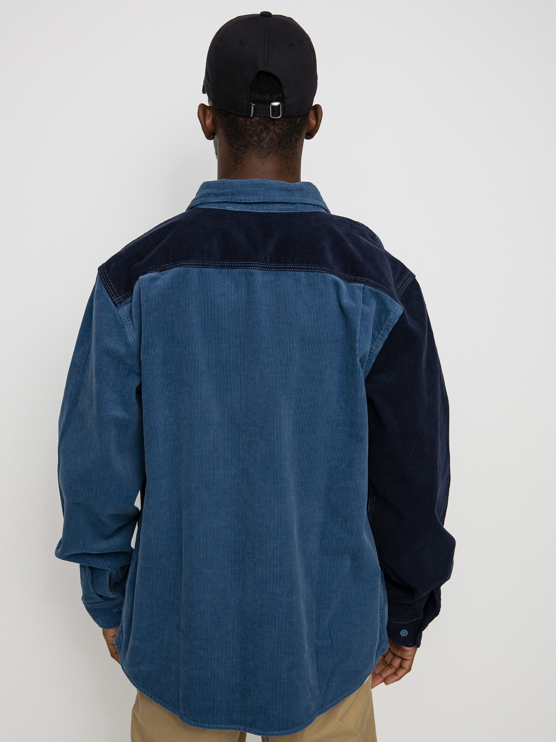 Koszula Brixton Bowery Corduroy Flannel Ls (joe blue/navy)