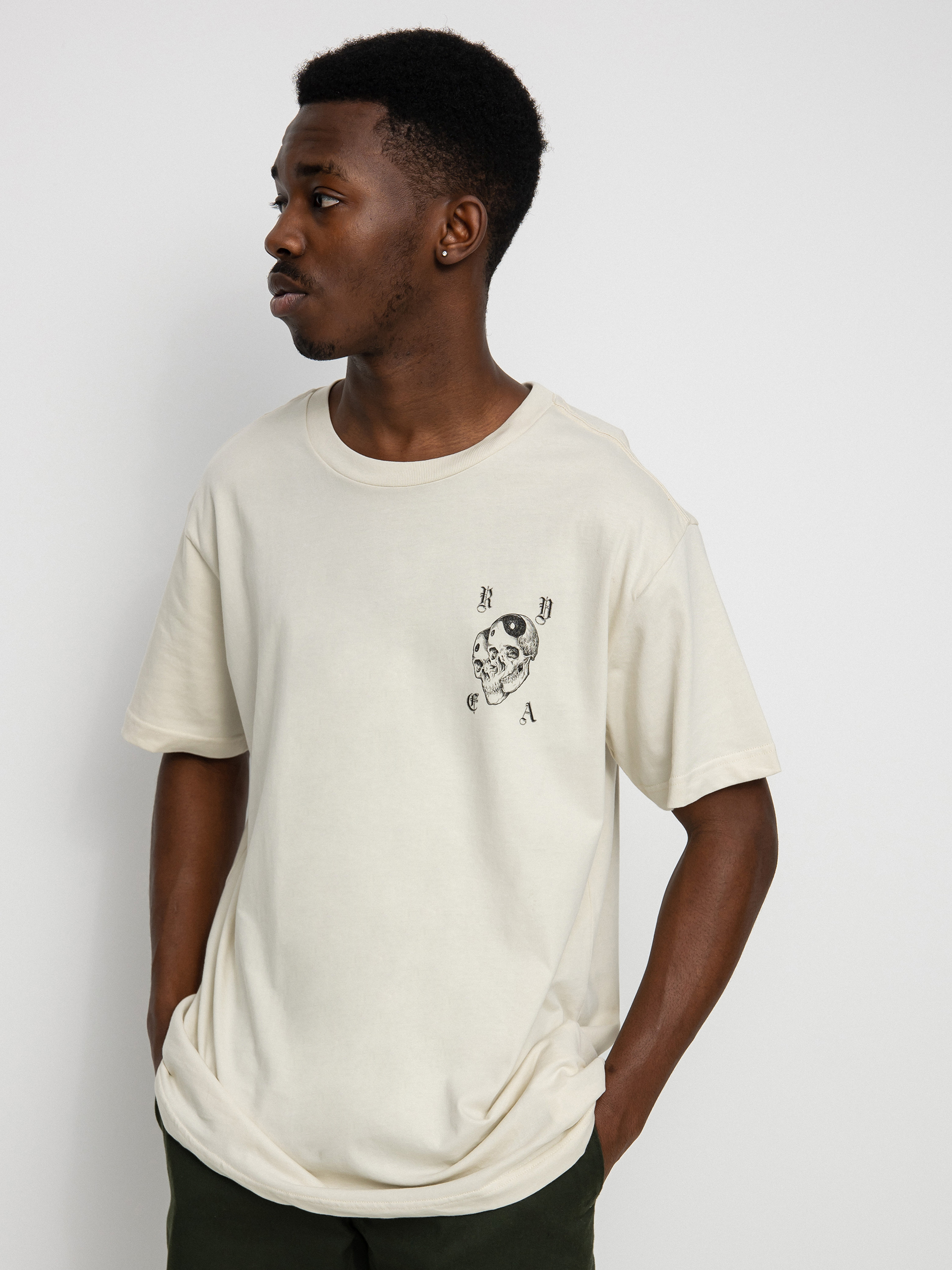 T-shirt RVCA Cosmic Crew (silver bleach)