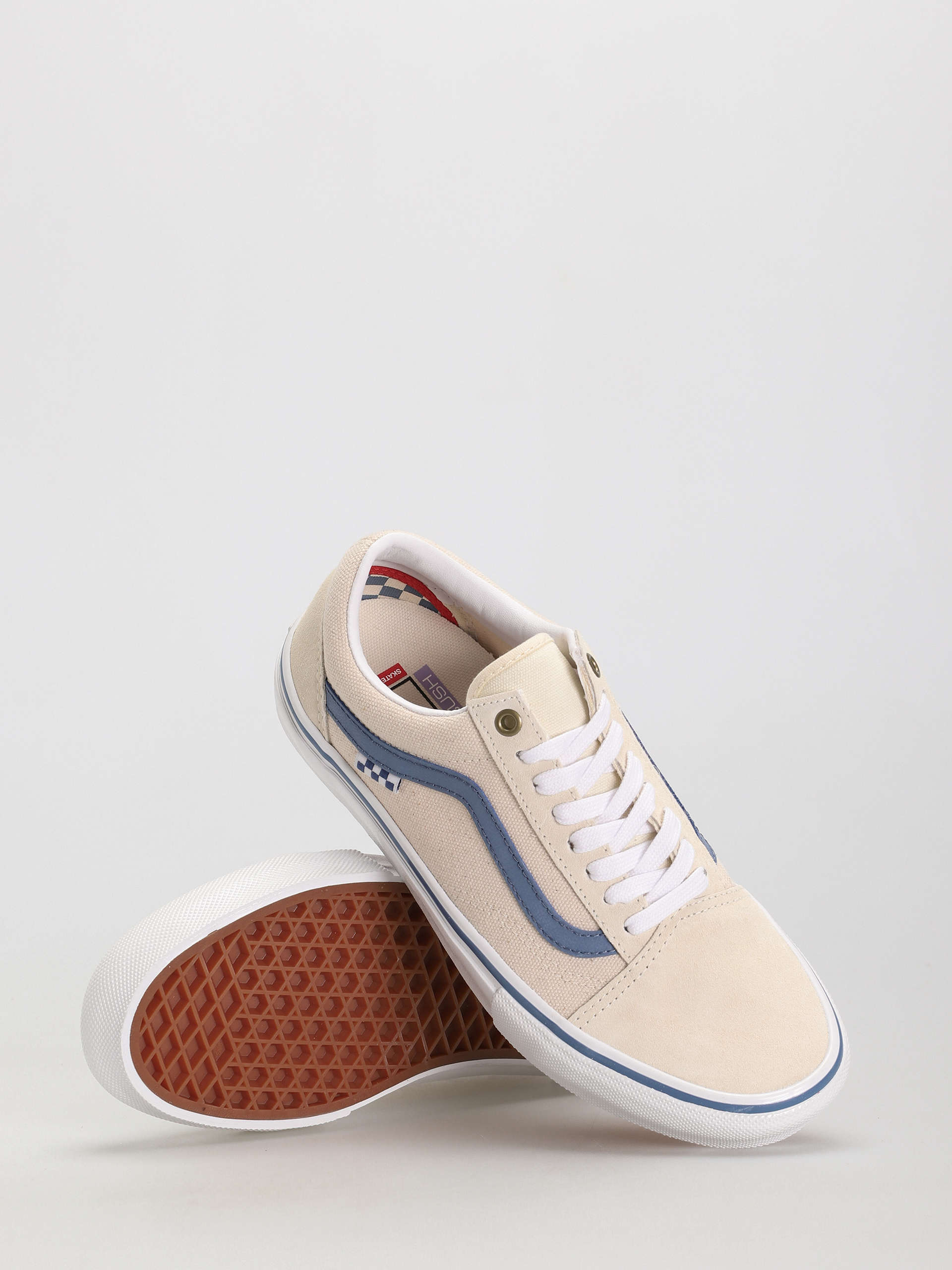 Buty Vans Skate Old Skool (raw canvas/classic white)