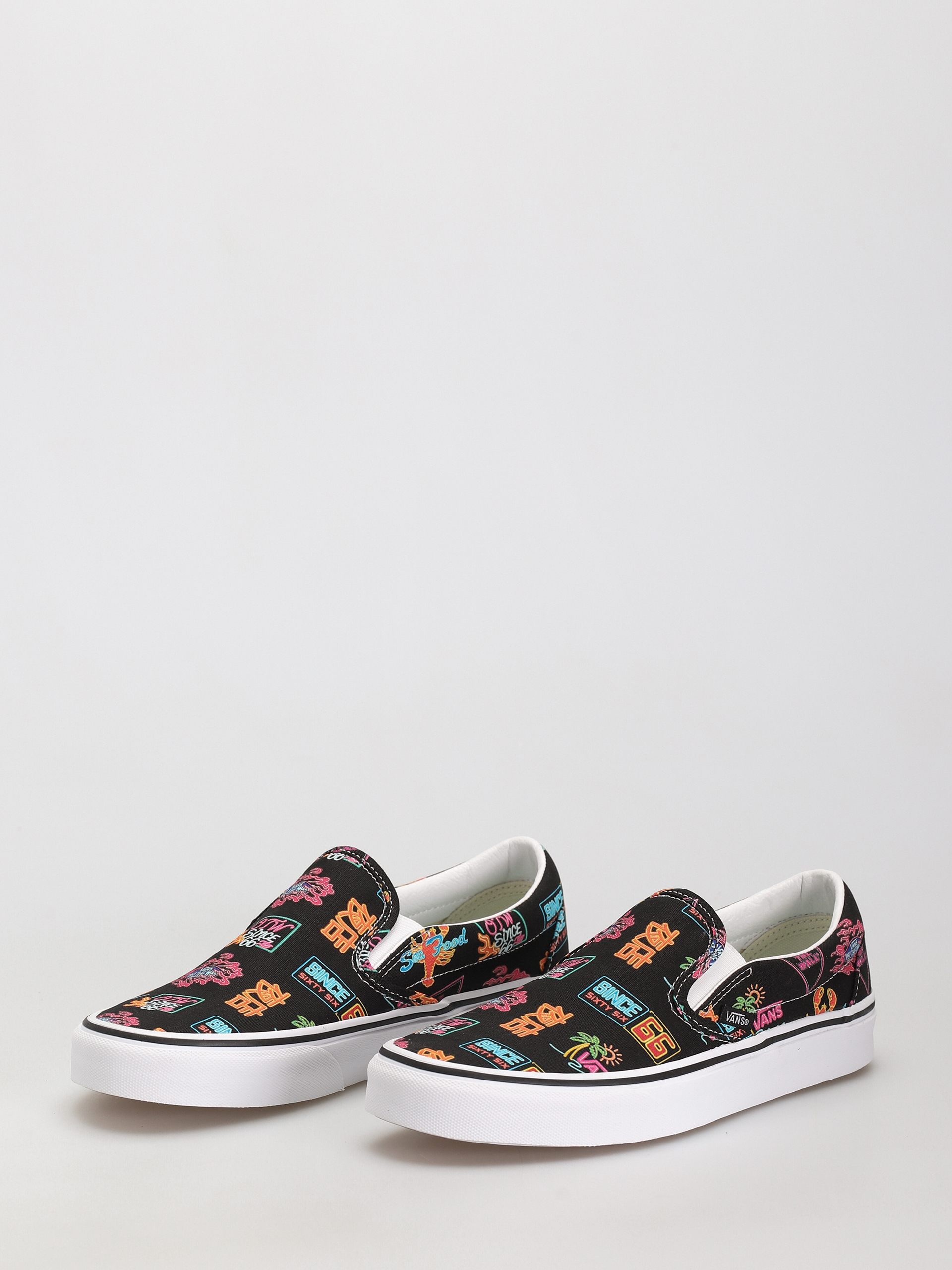 Buty Vans Classic Slip On (vans market/black/neon)