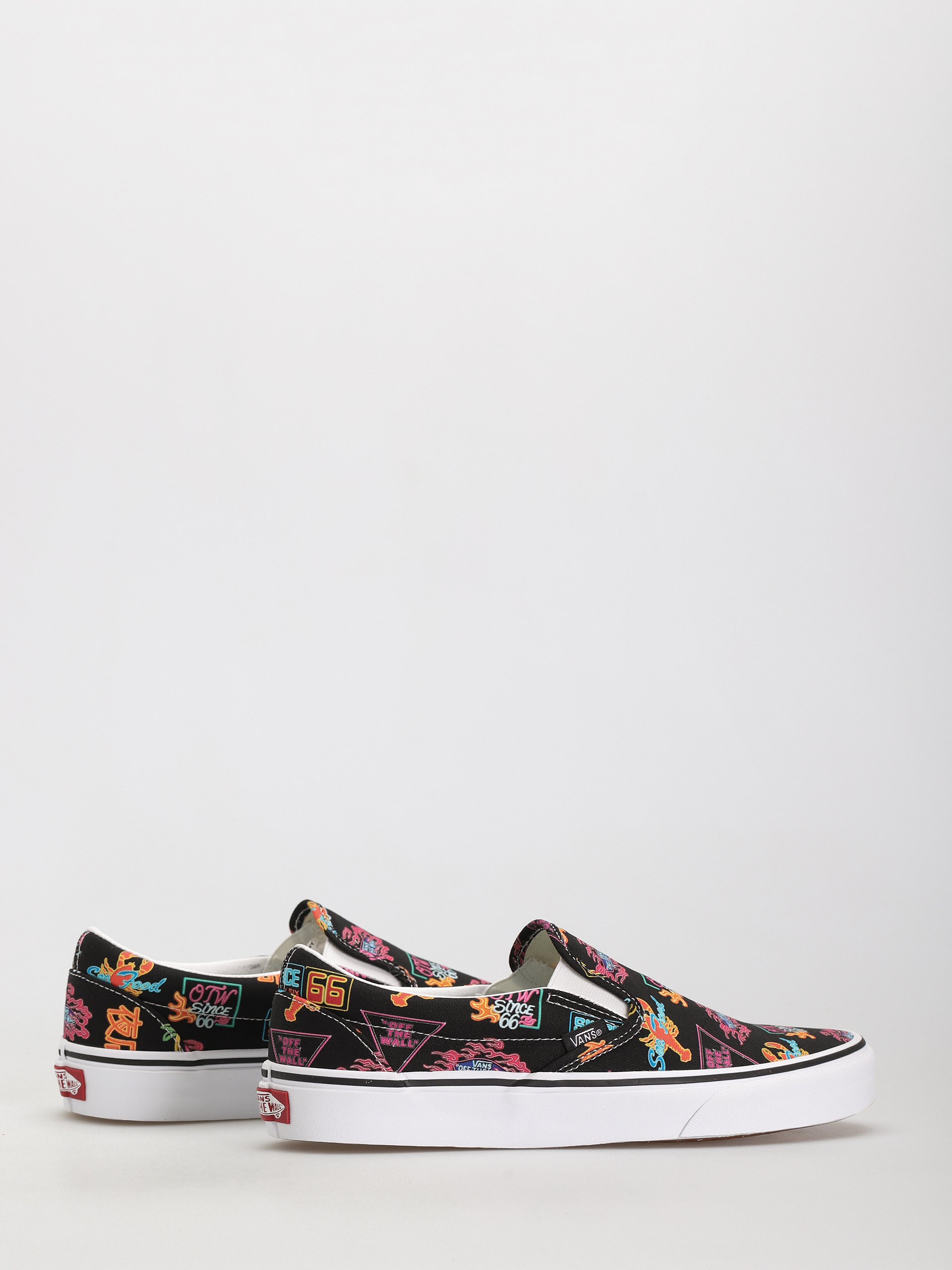 Buty Vans Classic Slip On (vans market/black/neon)