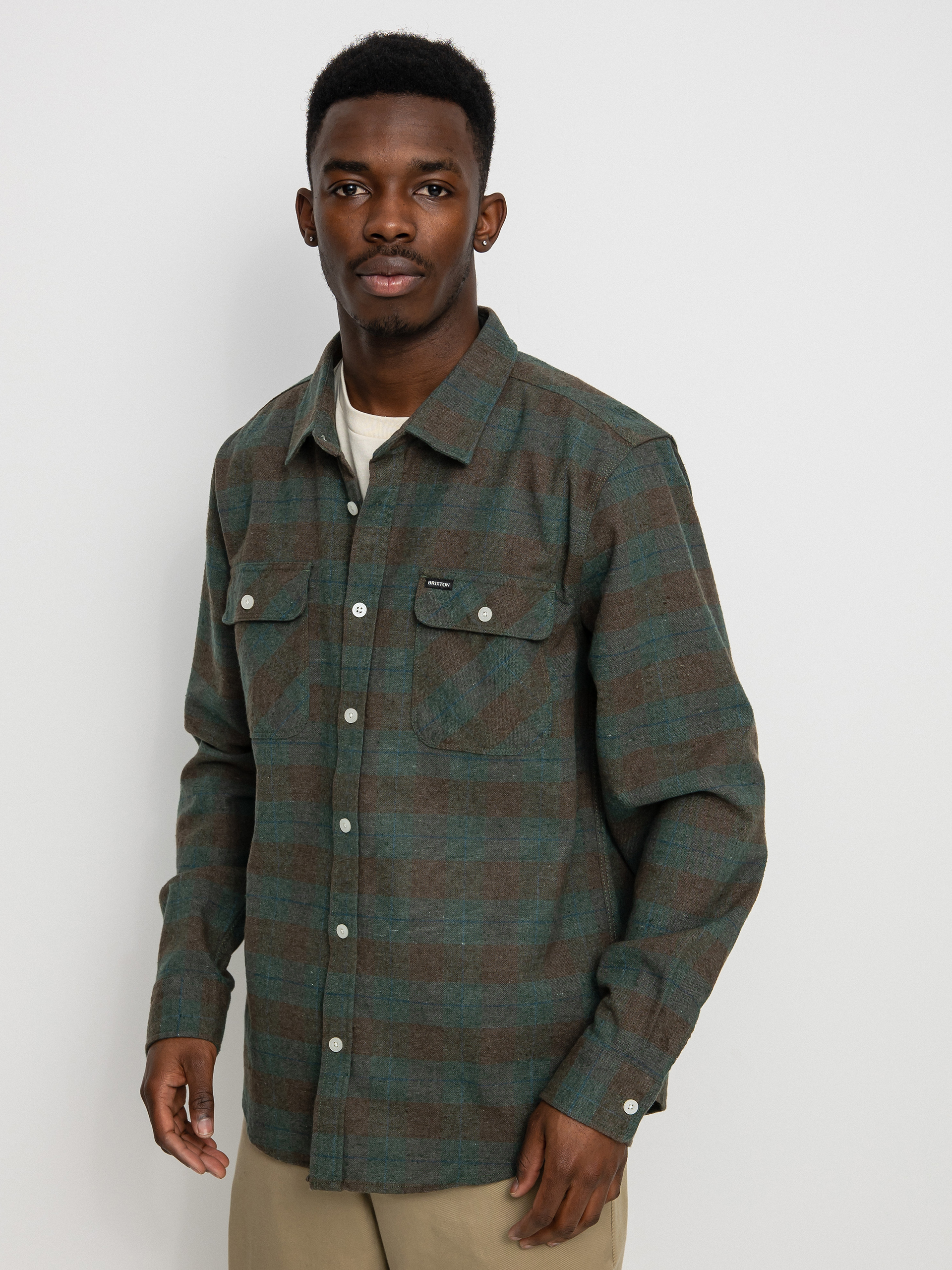 Koszula Brixton Bowery Flannel Ls (ocean)