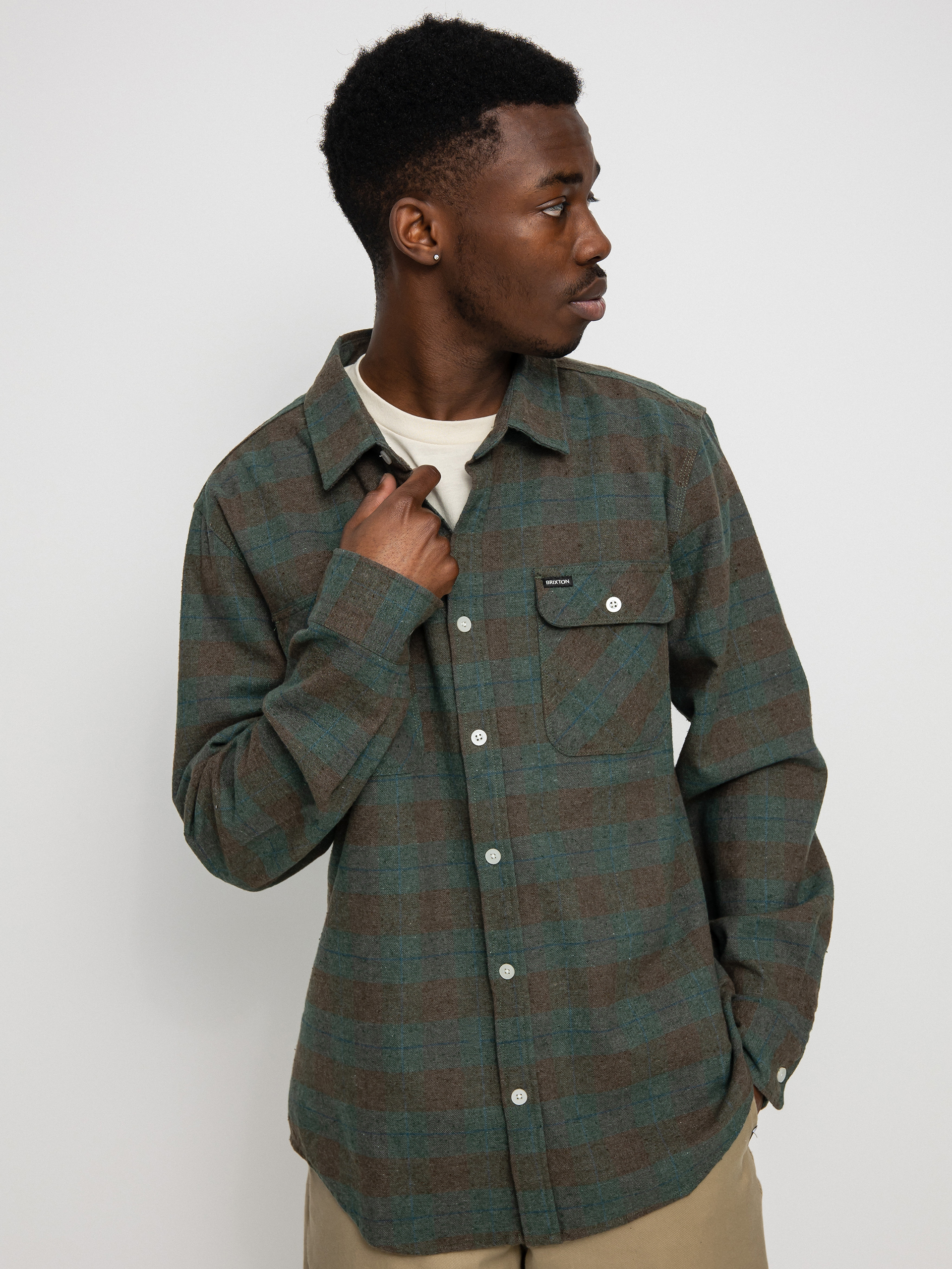 Koszula Brixton Bowery Flannel Ls (ocean)