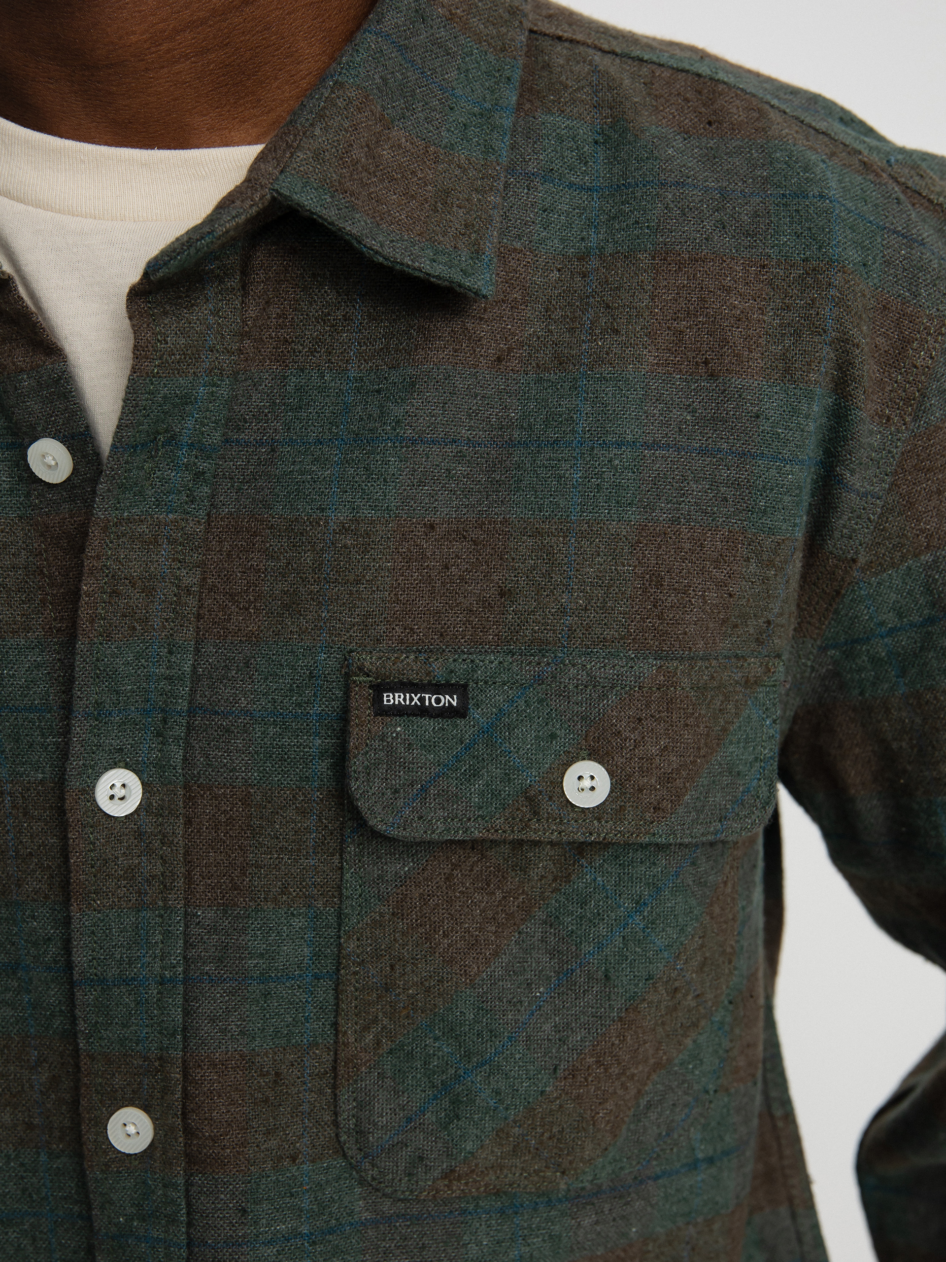 Koszula Brixton Bowery Flannel Ls (ocean)