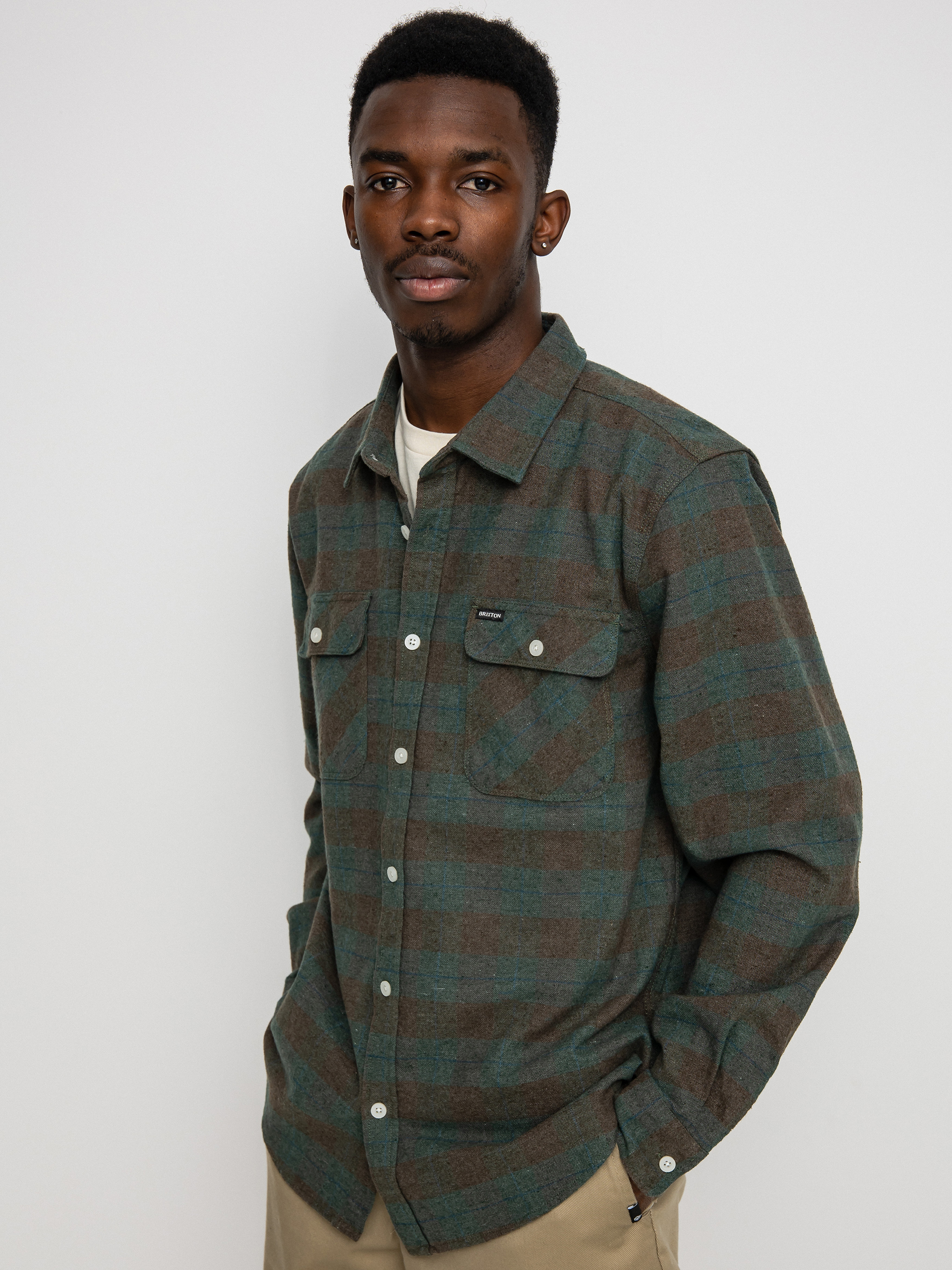 Koszula Brixton Bowery Flannel Ls (ocean)