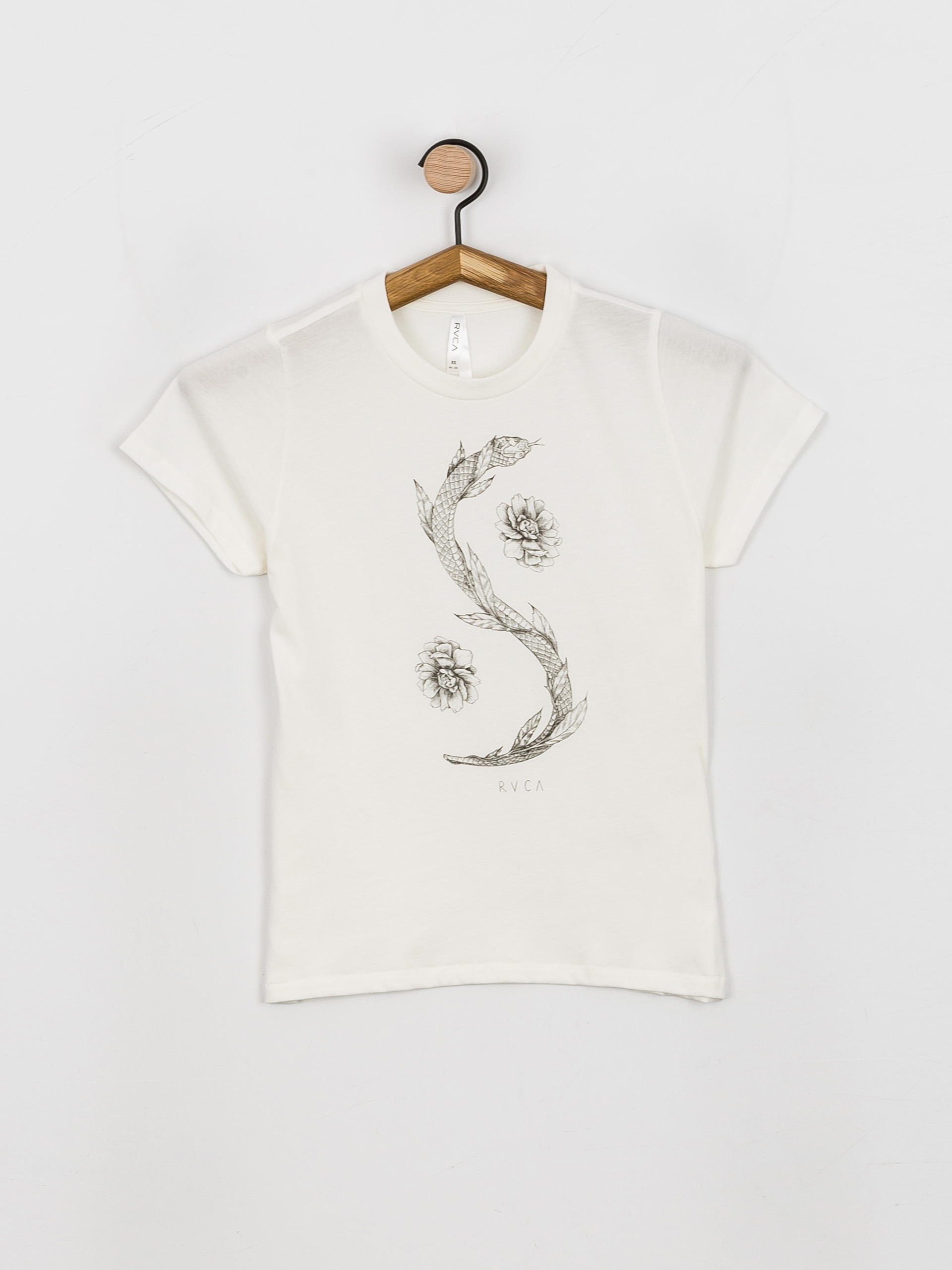 T-shirt RVCA Jjj Snake Wmn (vintage white)