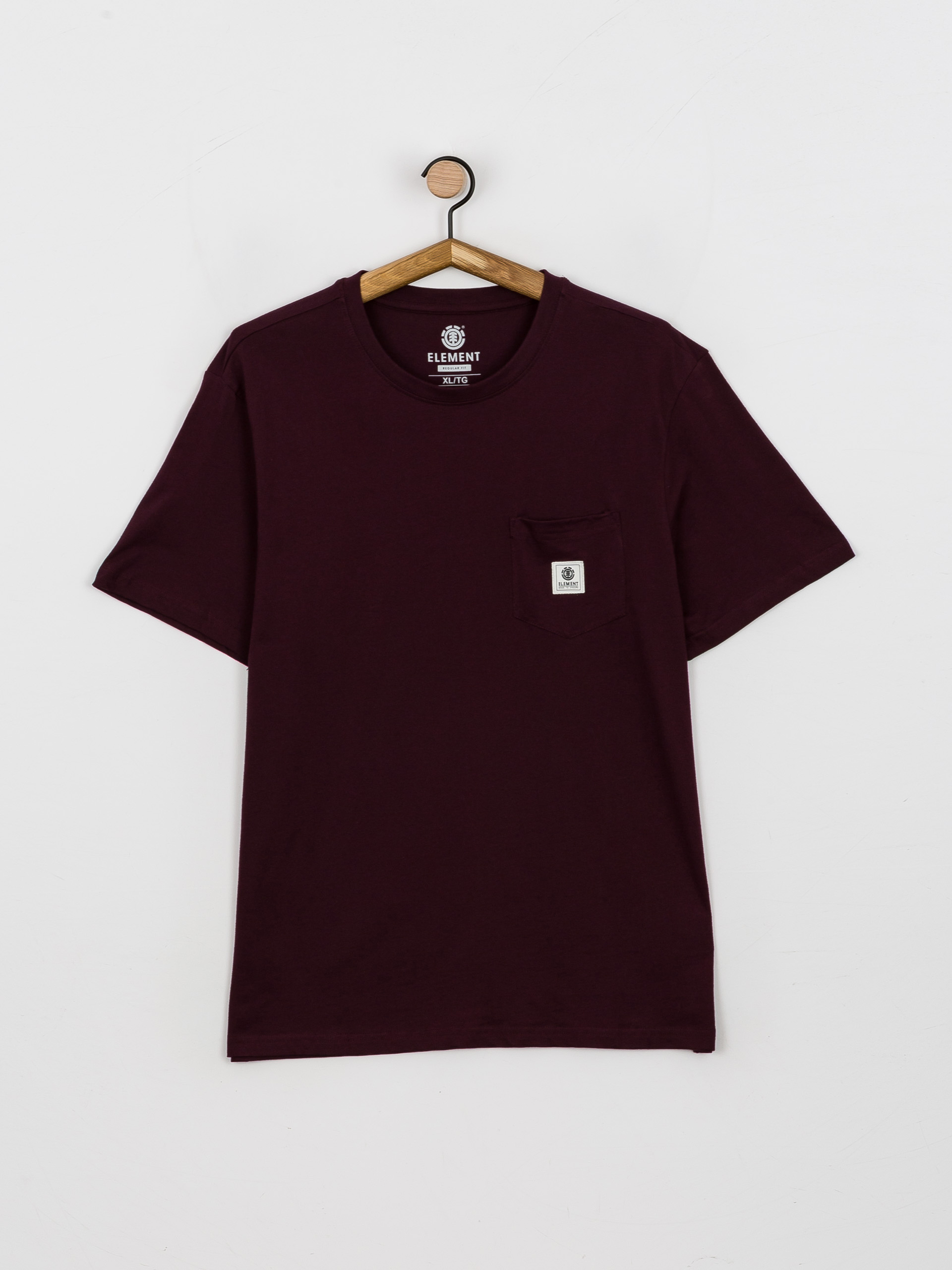 T-shirt Element Basic Pocket Label S (winetasting)