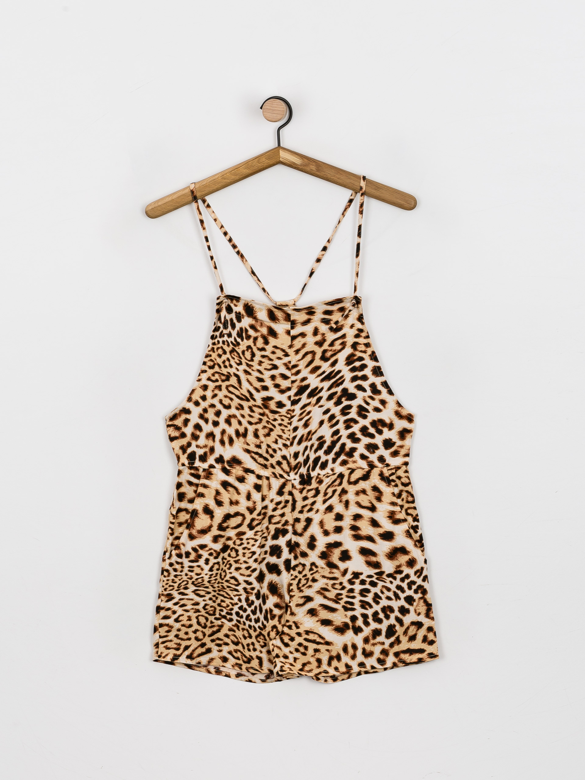 Damski Ogrodniczki RVCA Laidback Romper (light brown)