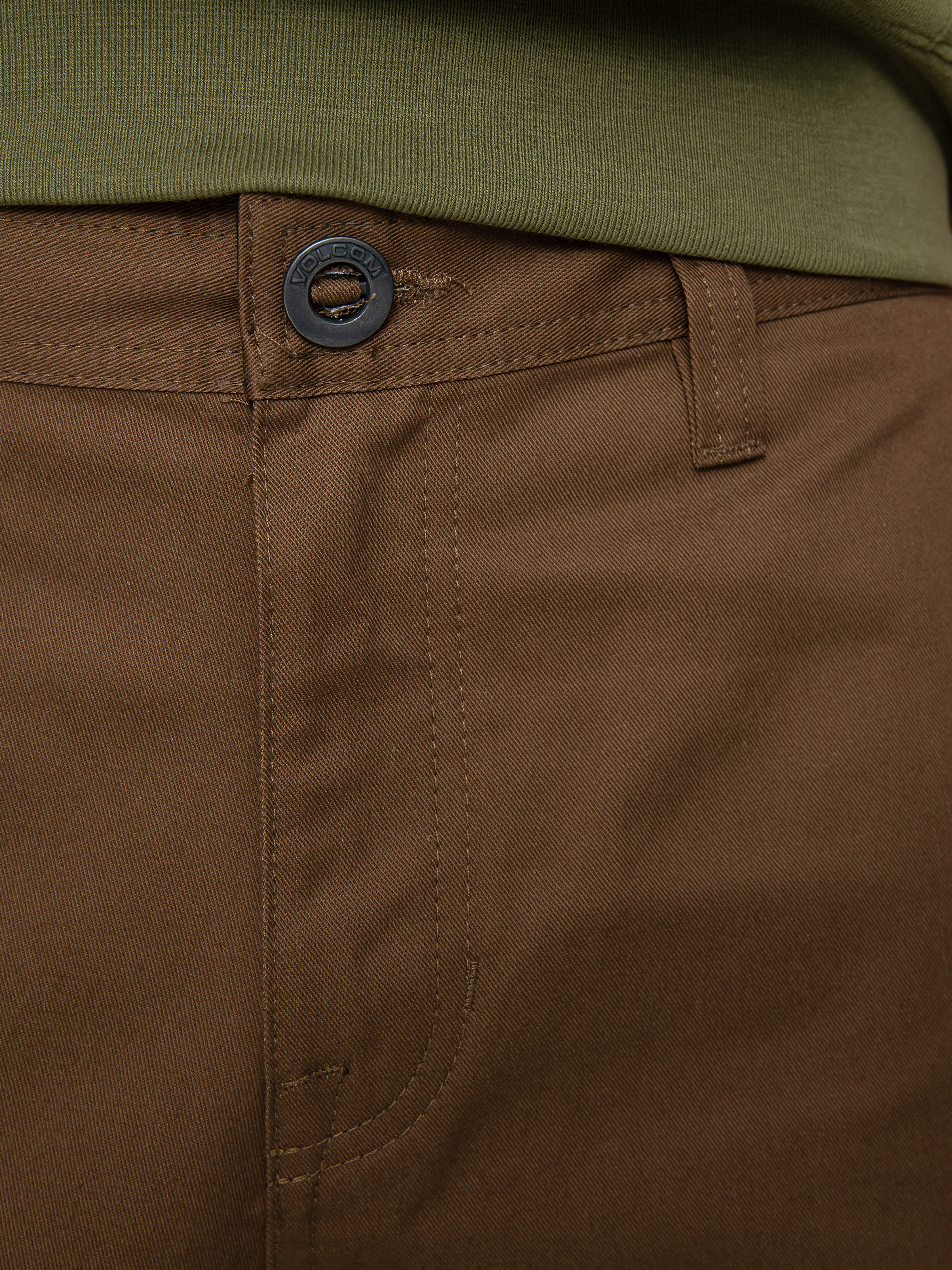 Spodnie Volcom Frickin Skate Chino (dark earth)
