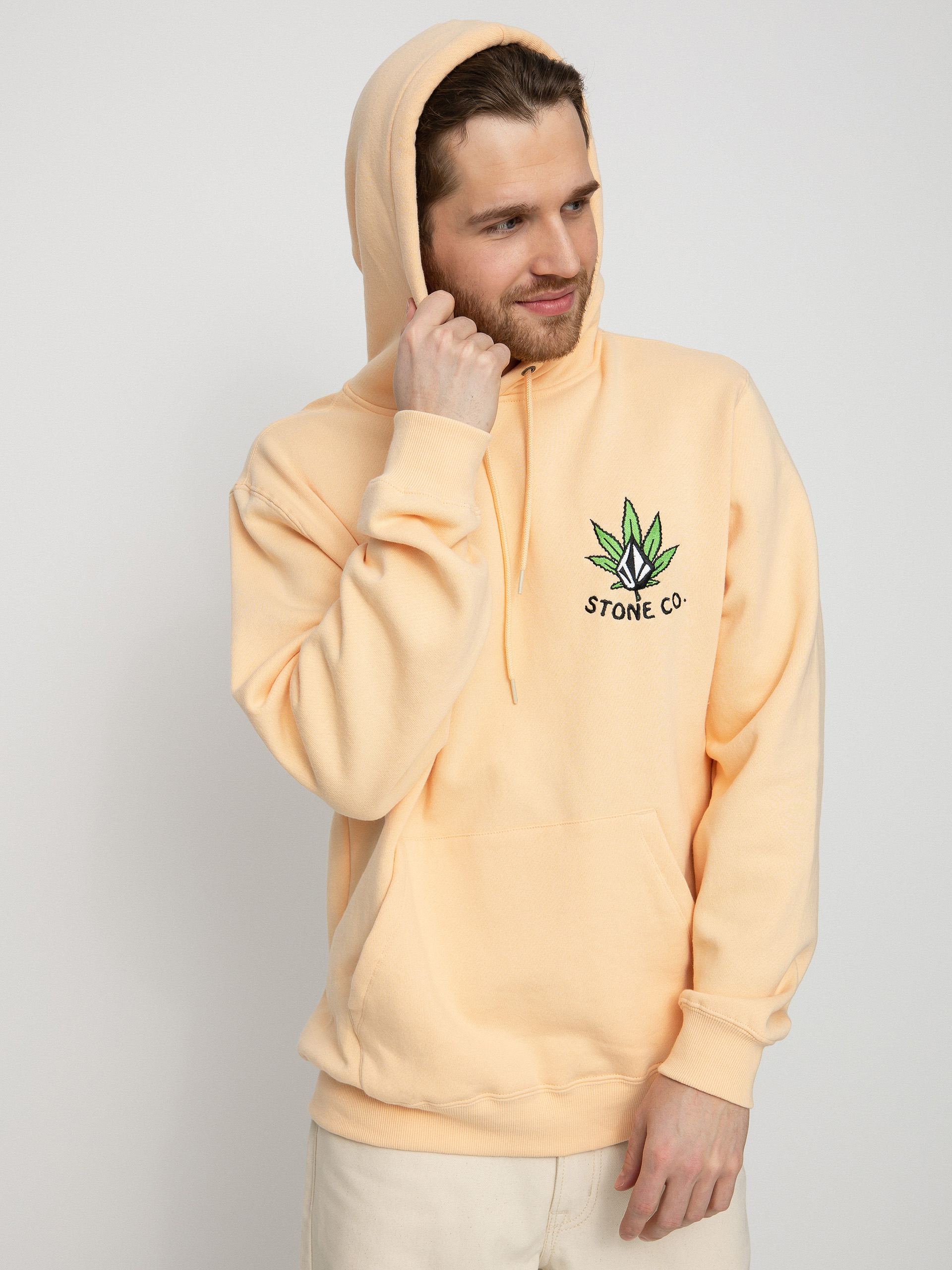 Bluza z kapturem Volcom Shockwave HD (cream blush)