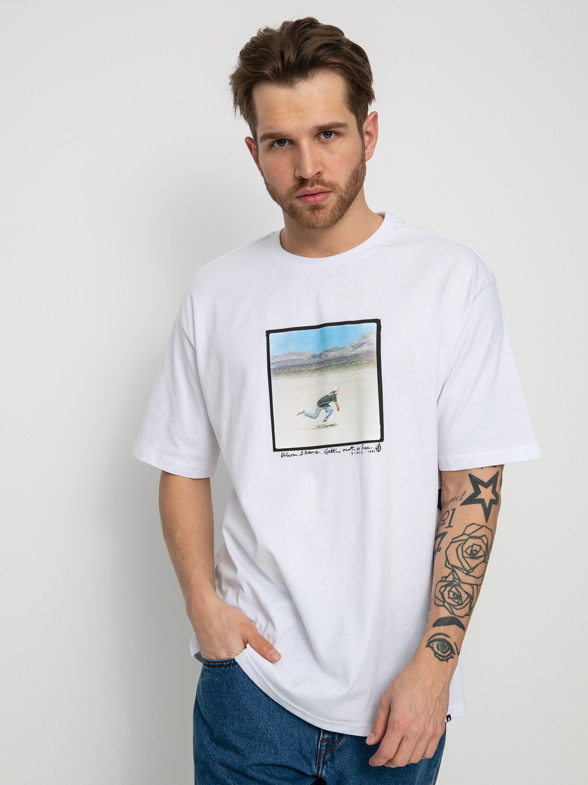 T-shirt Volcom Freeride (white)
