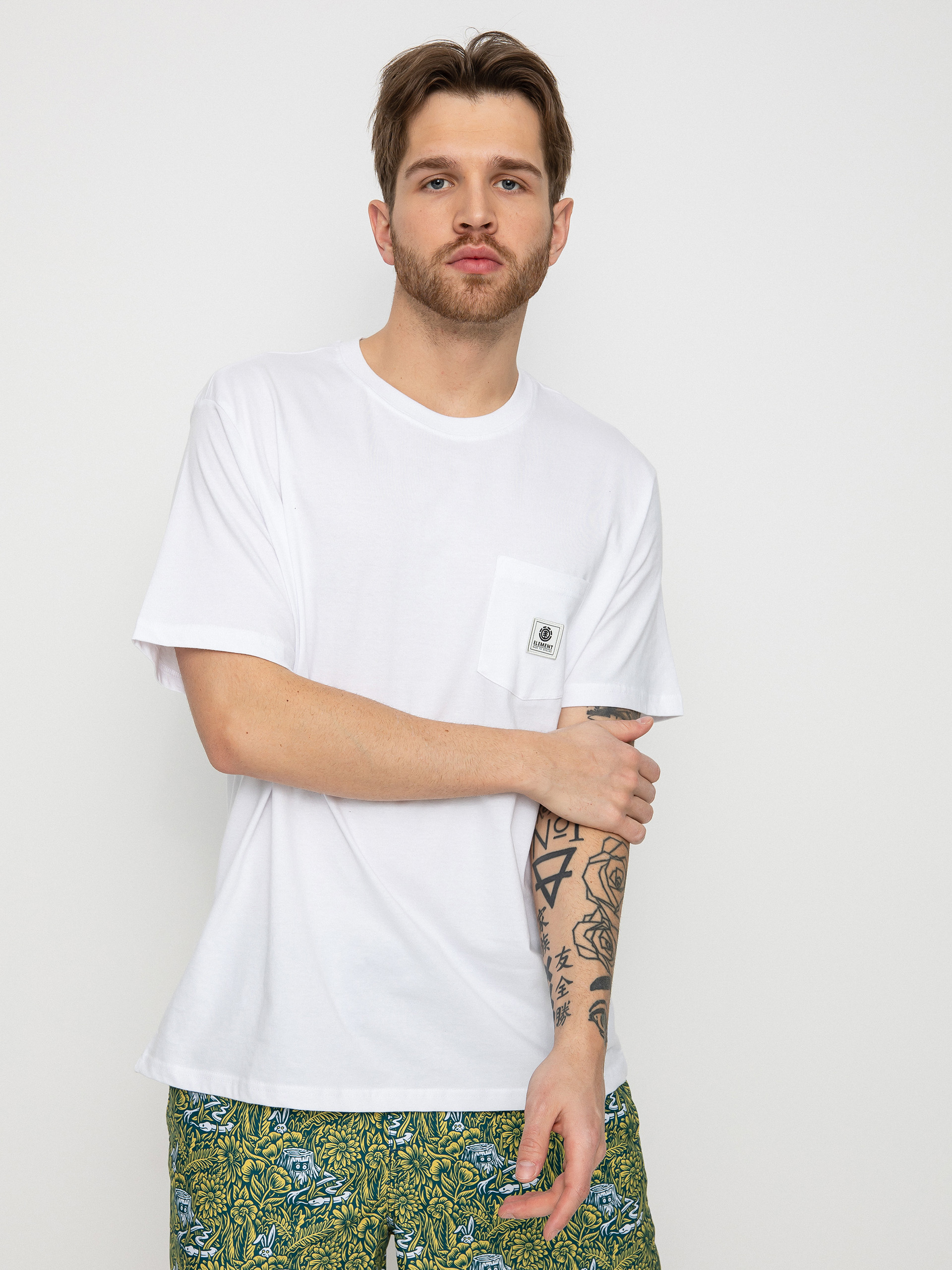 T-shirt Element Basic Pocket Label S (optic white)