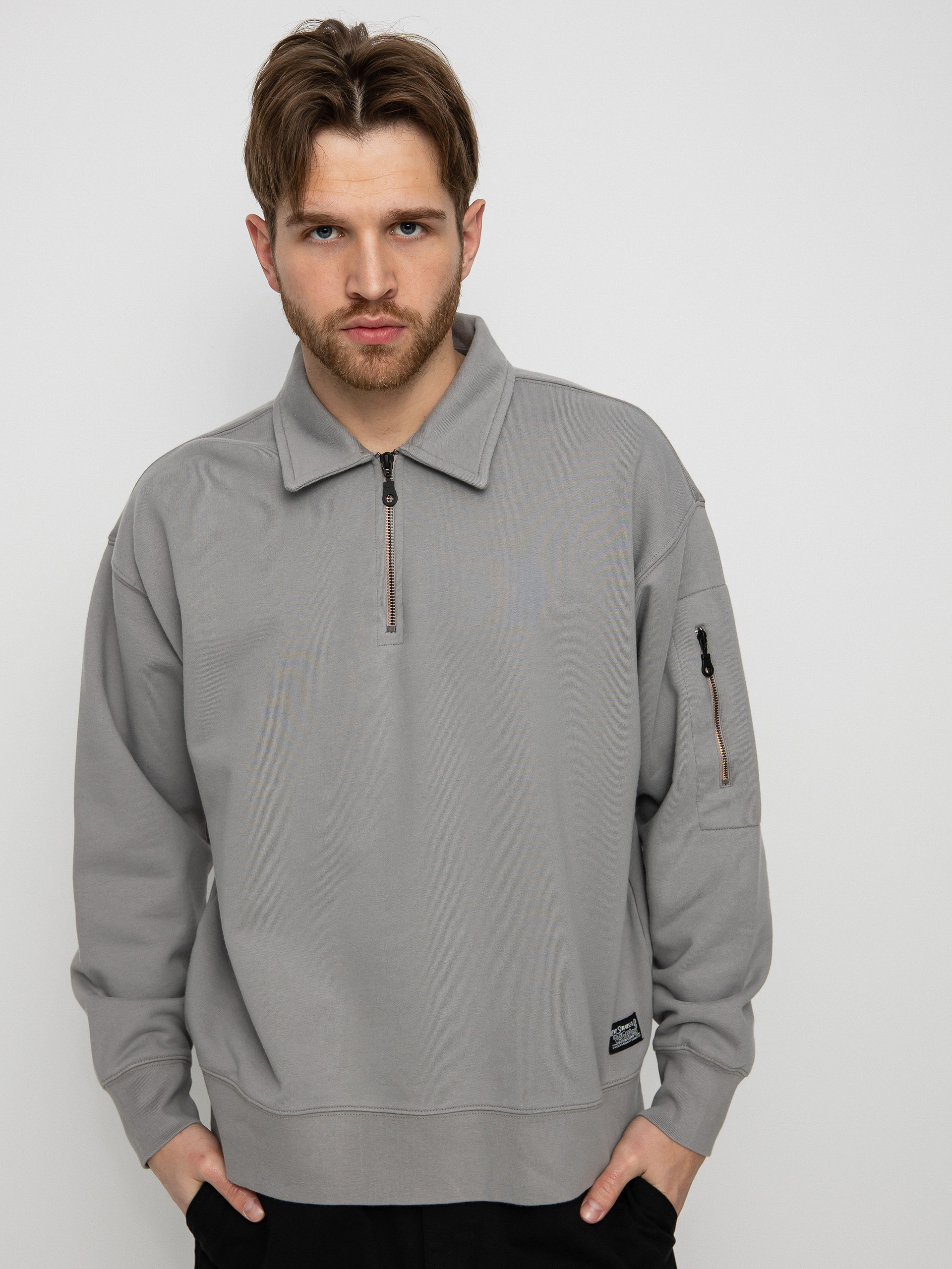 Bluza Levi's® Skate New Quarter Zip (cliff grey)