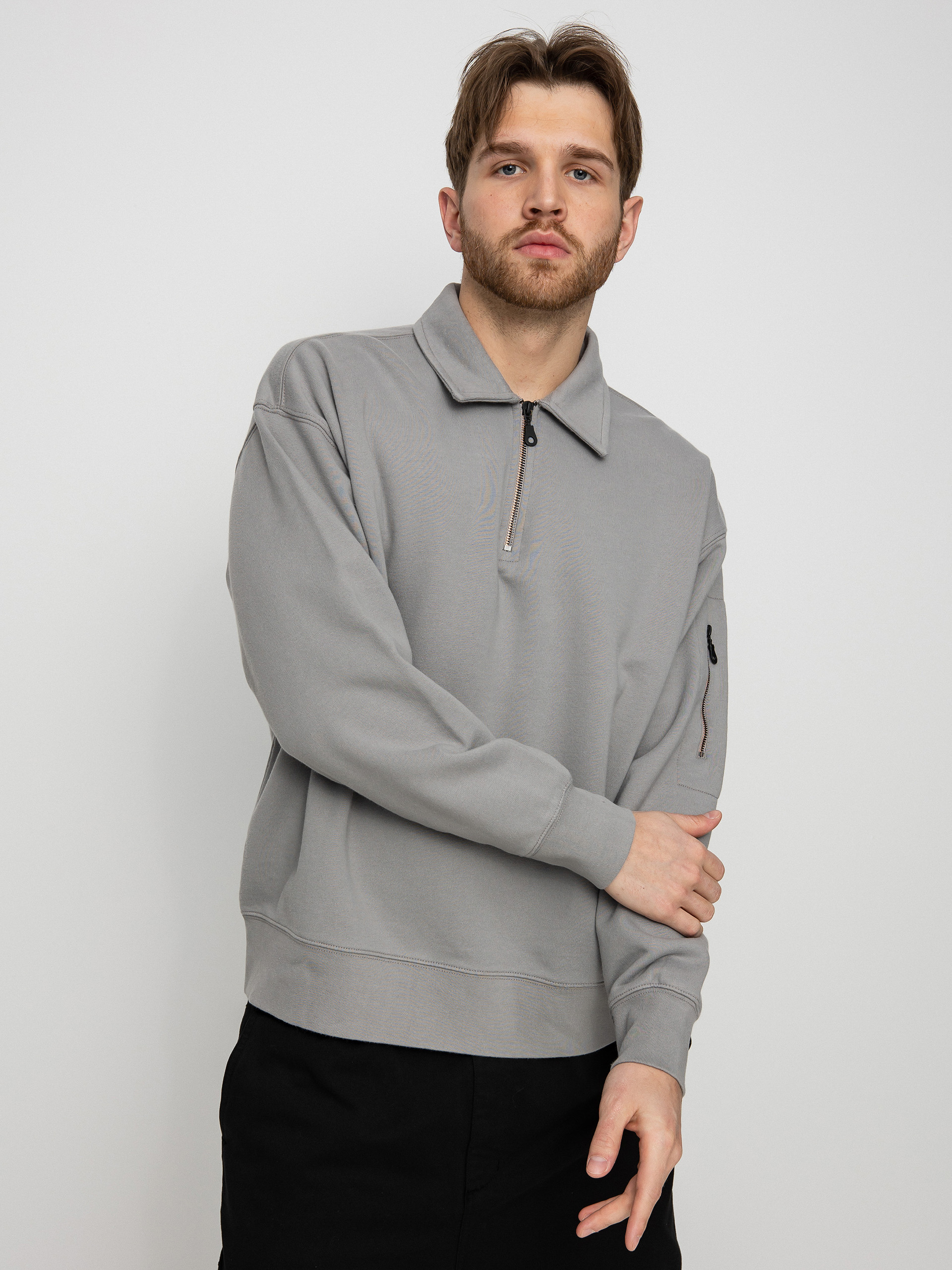 Bluza Levi's® Skate New Quarter Zip (cliff grey)