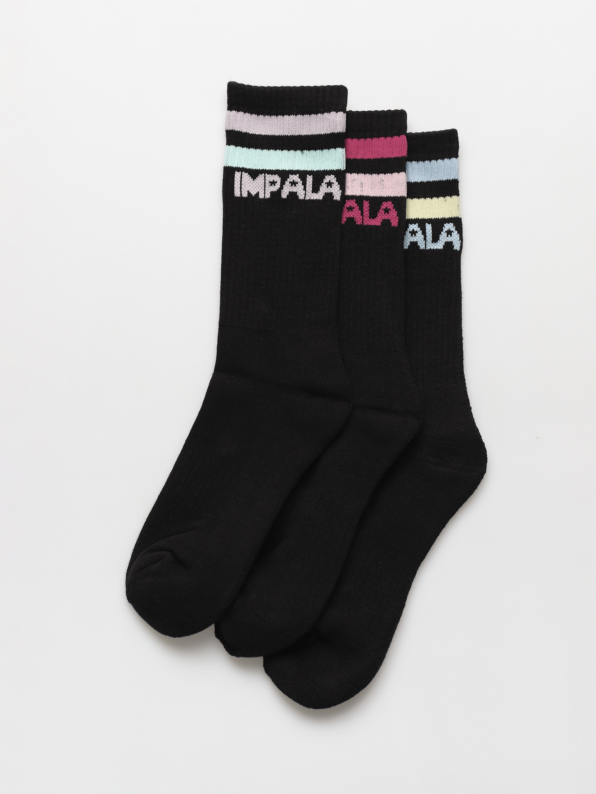 Skarpetki Impala Stripe Sock 3Pk Wmn (black)