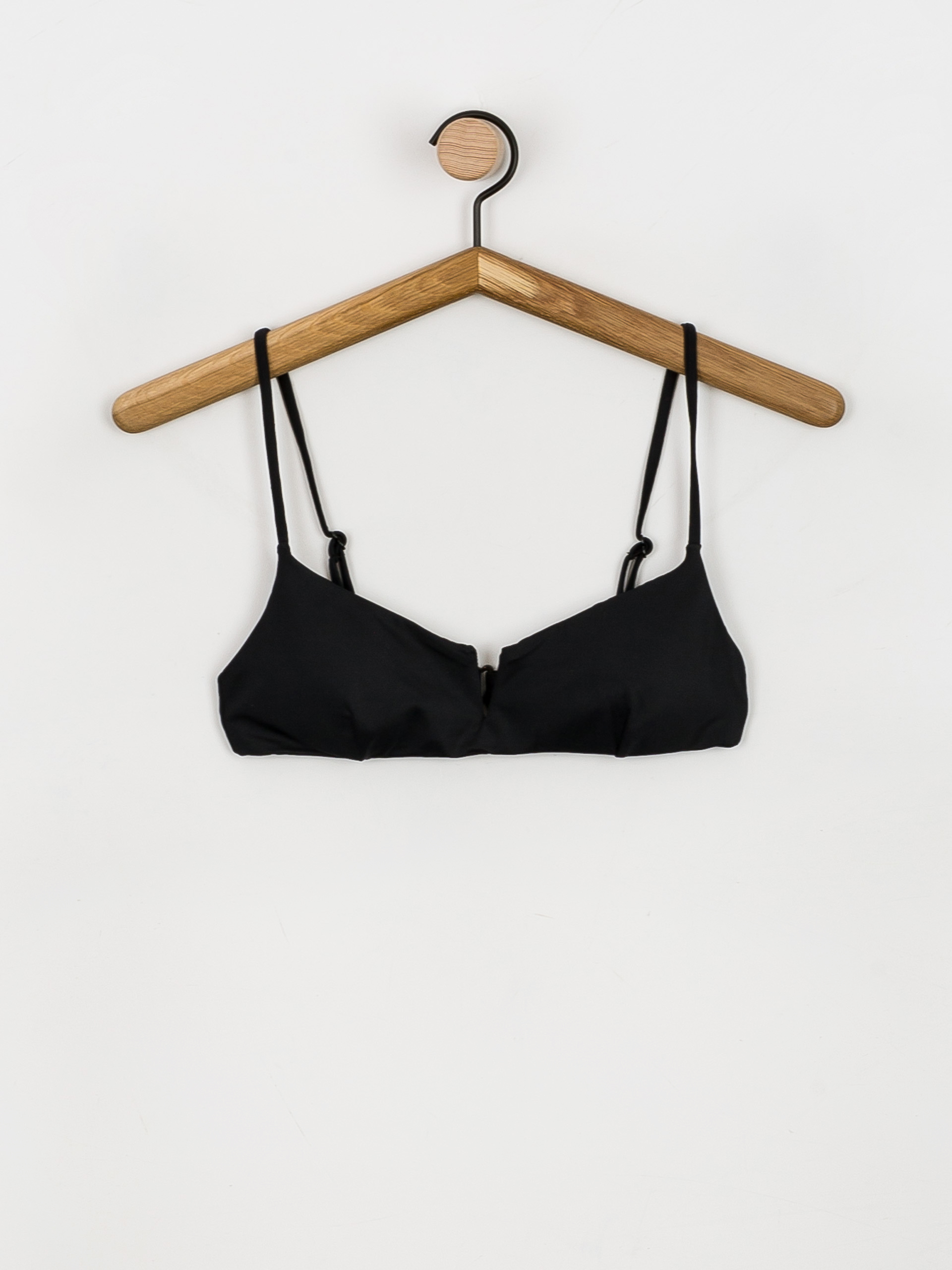 Góra od bikini RVCA Solid V Wire Bralett Wmn (black)