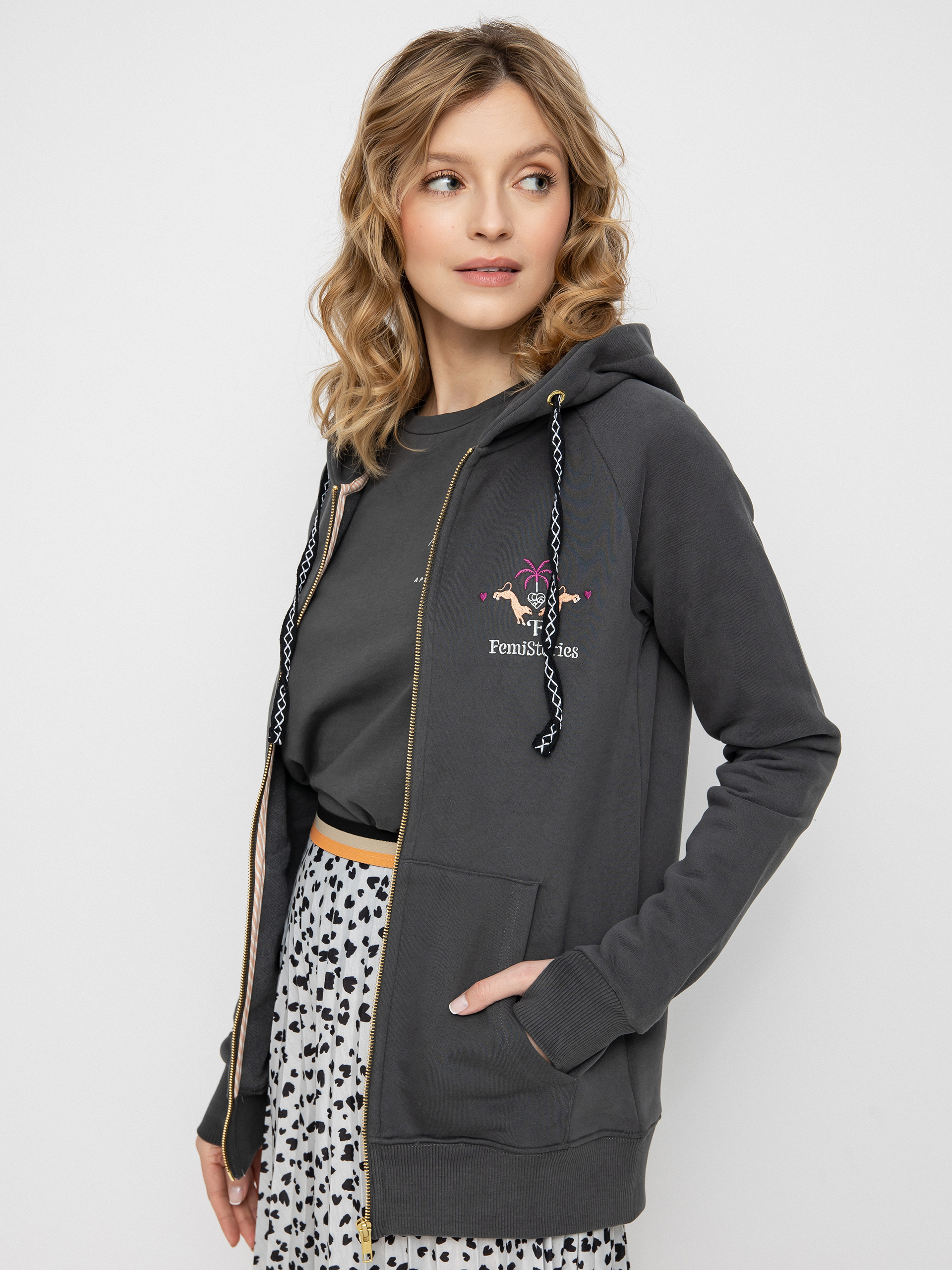 Bluza z kapturem Femi Stories Harun ZHD Wmn (grf)