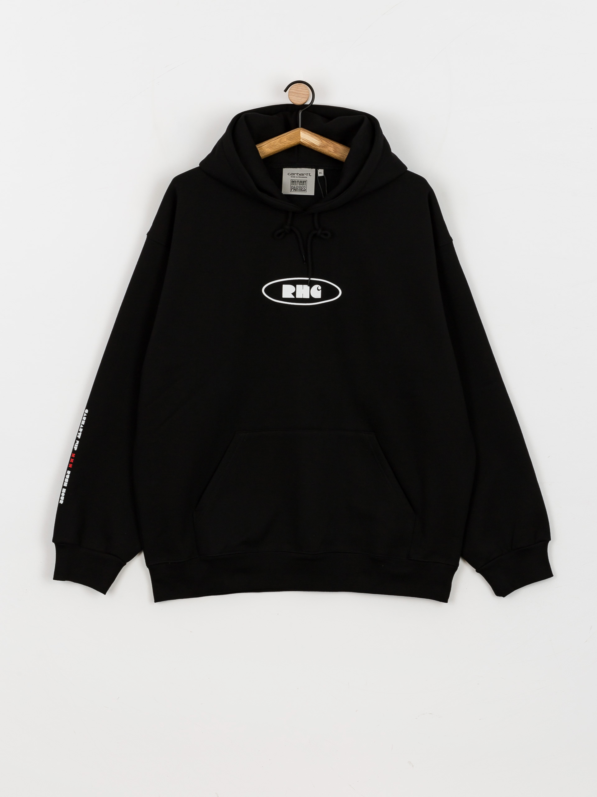 Bluza z kapturem Carhartt WIP X Relevant Parties Vol 2 Rush Hour HD (black/white)