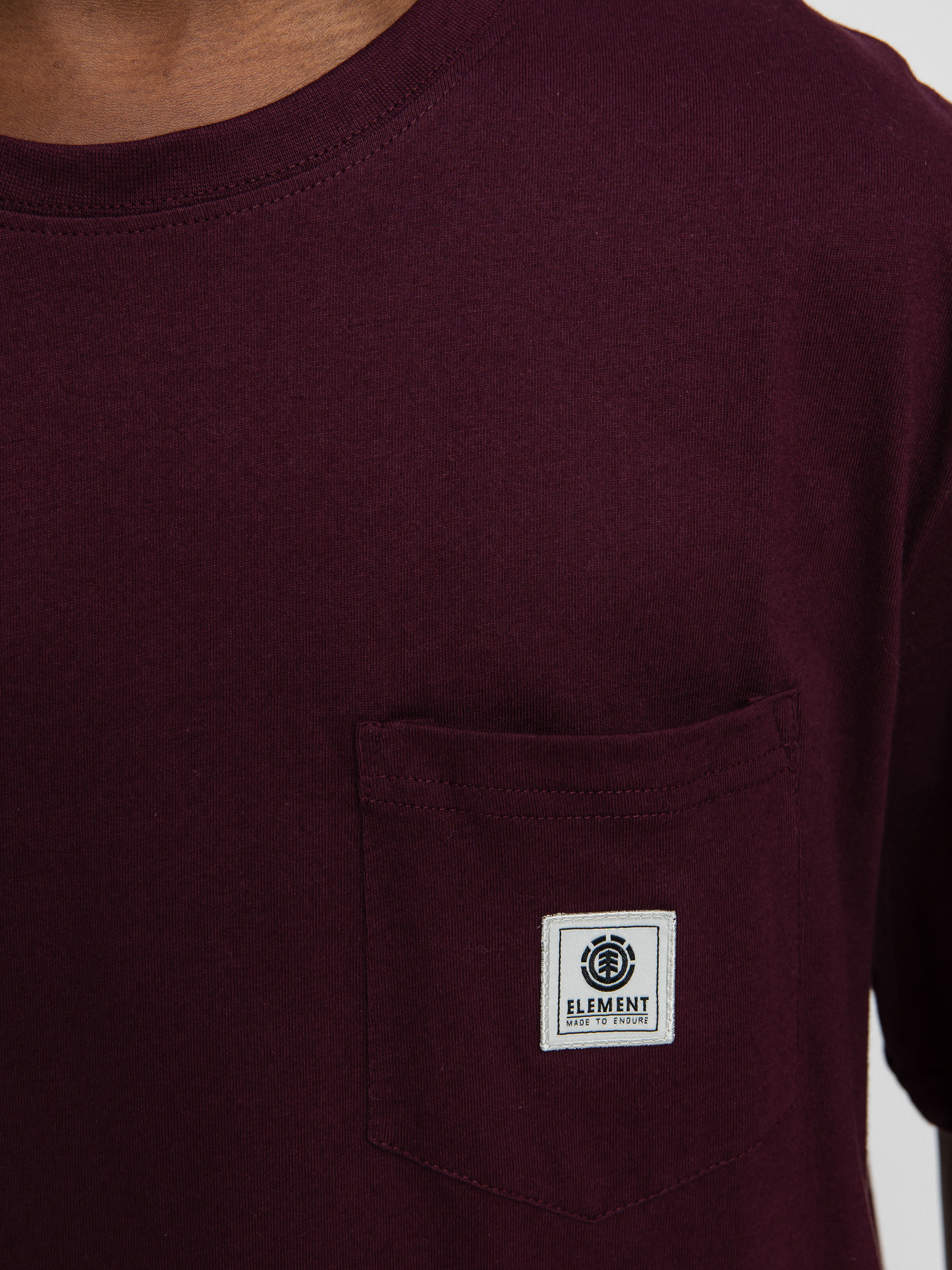 T-shirt Element Basic Pocket Label S (winetasting)