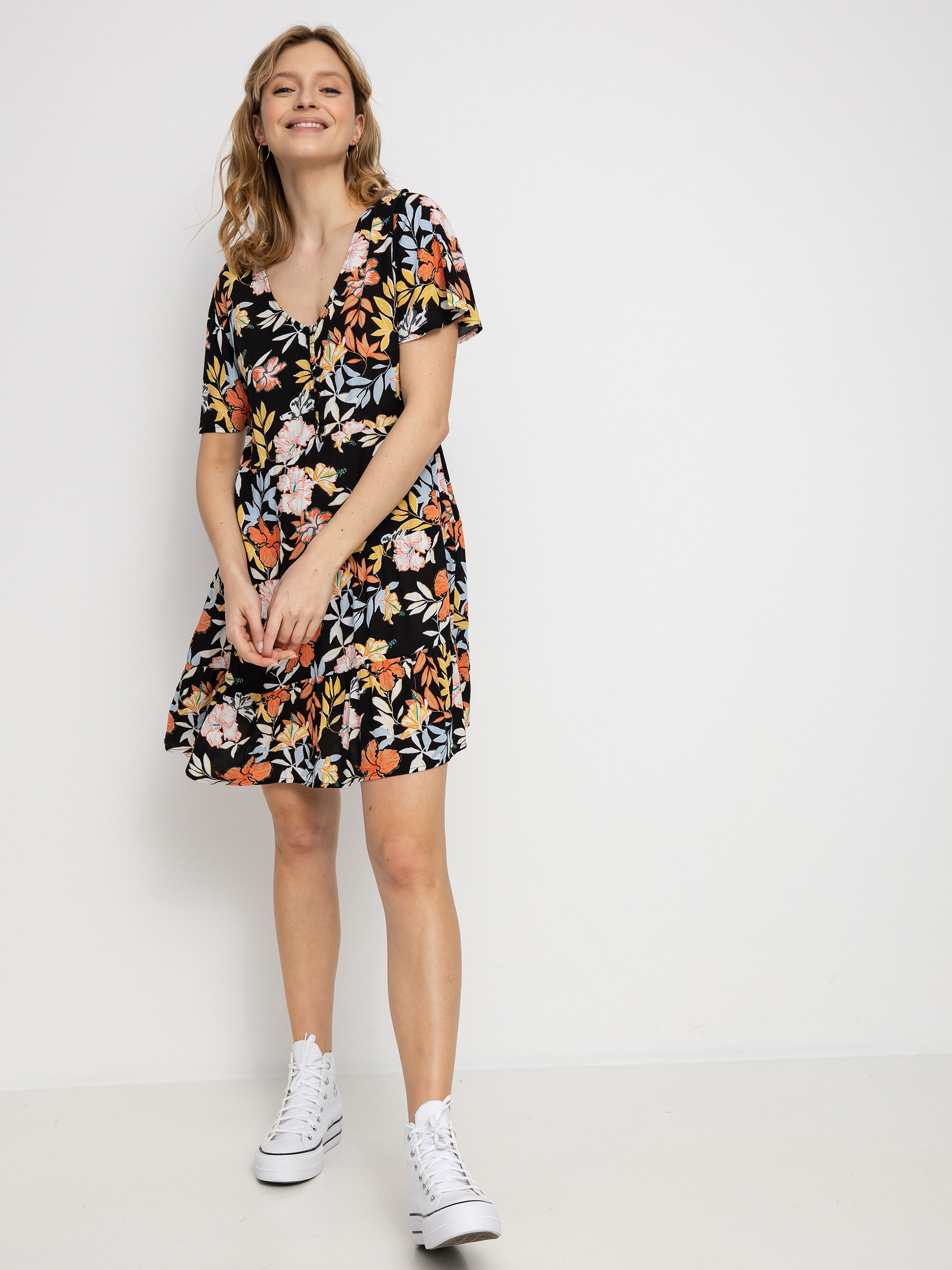 Sukienka Roxy Sunny Summer Wmn (anthracite island vibes)